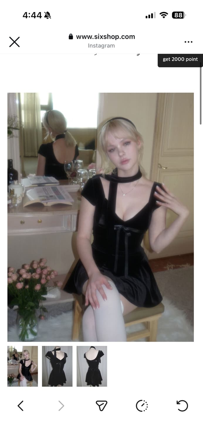 엔젤넘버555 벨벳 플레어 드레스 velvet flare 상품이미지2