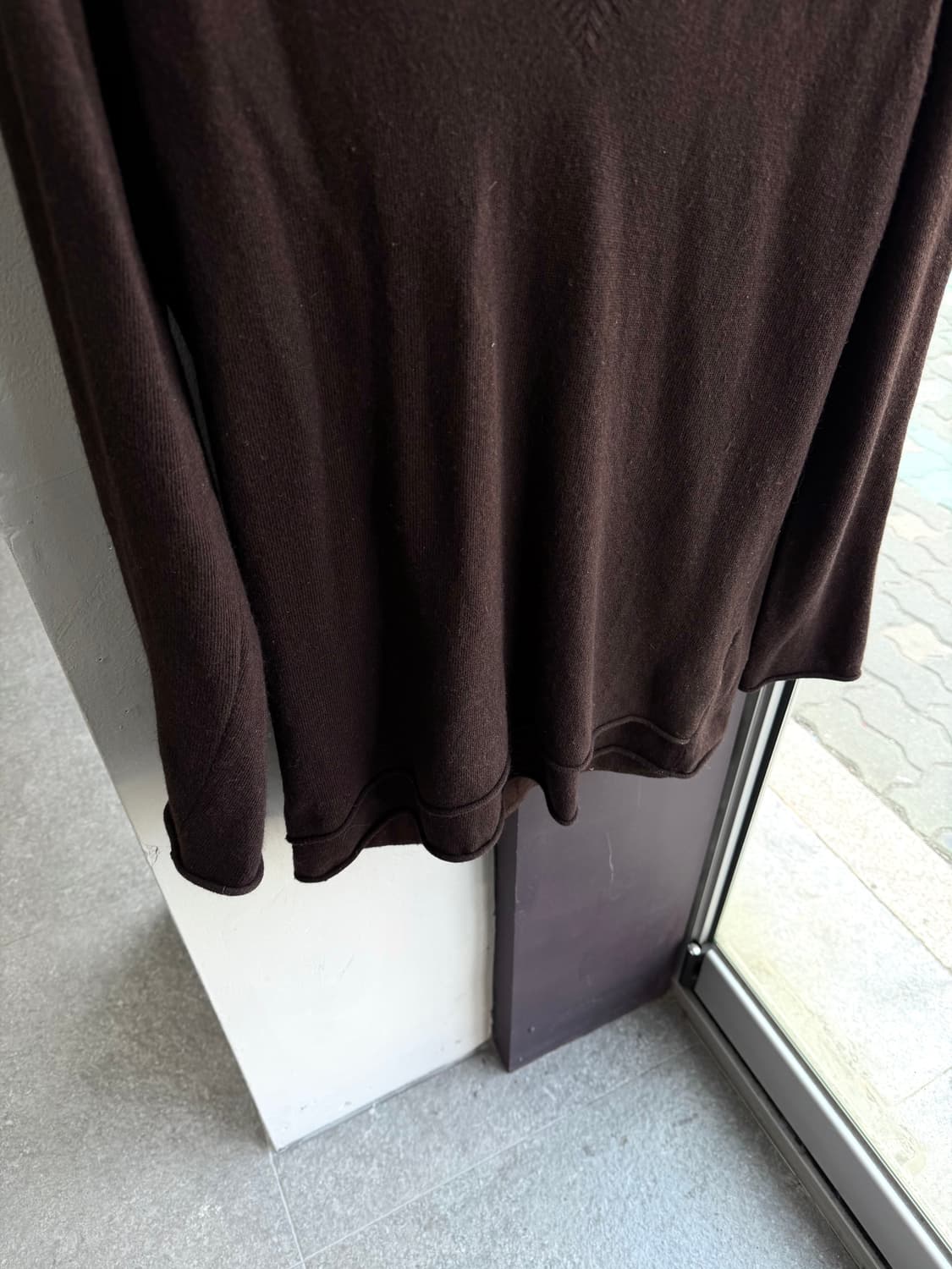 48/ 우영미 00AW 아카이브 레이어드 캐시미어 후드 니트 상품이미지4