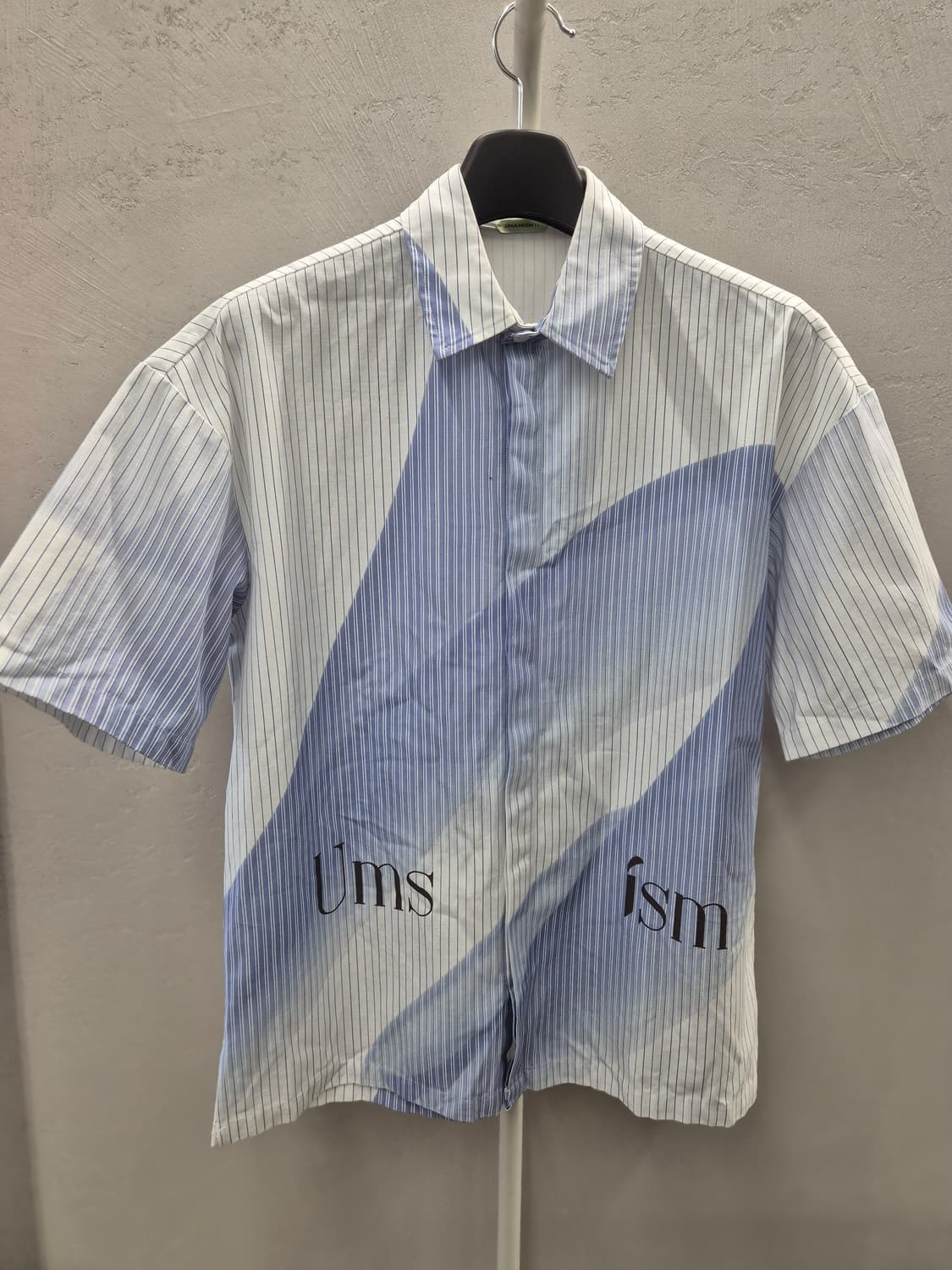 UMAMIISM 스트라이프 셔츠 화이트 L 상품이미지2