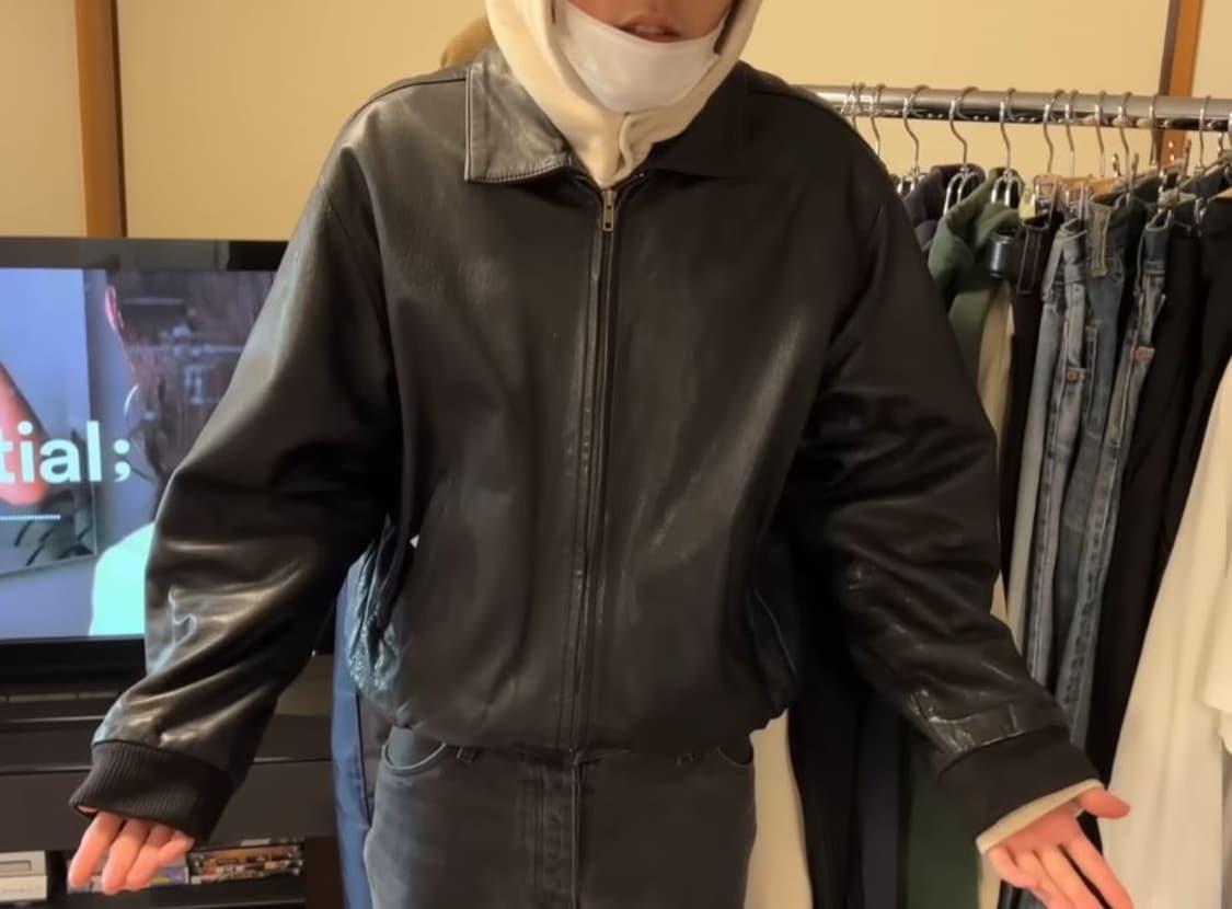 80s 바나나 리퍼블릭 레더 봄버 자켓 vuja de 상품이미지2