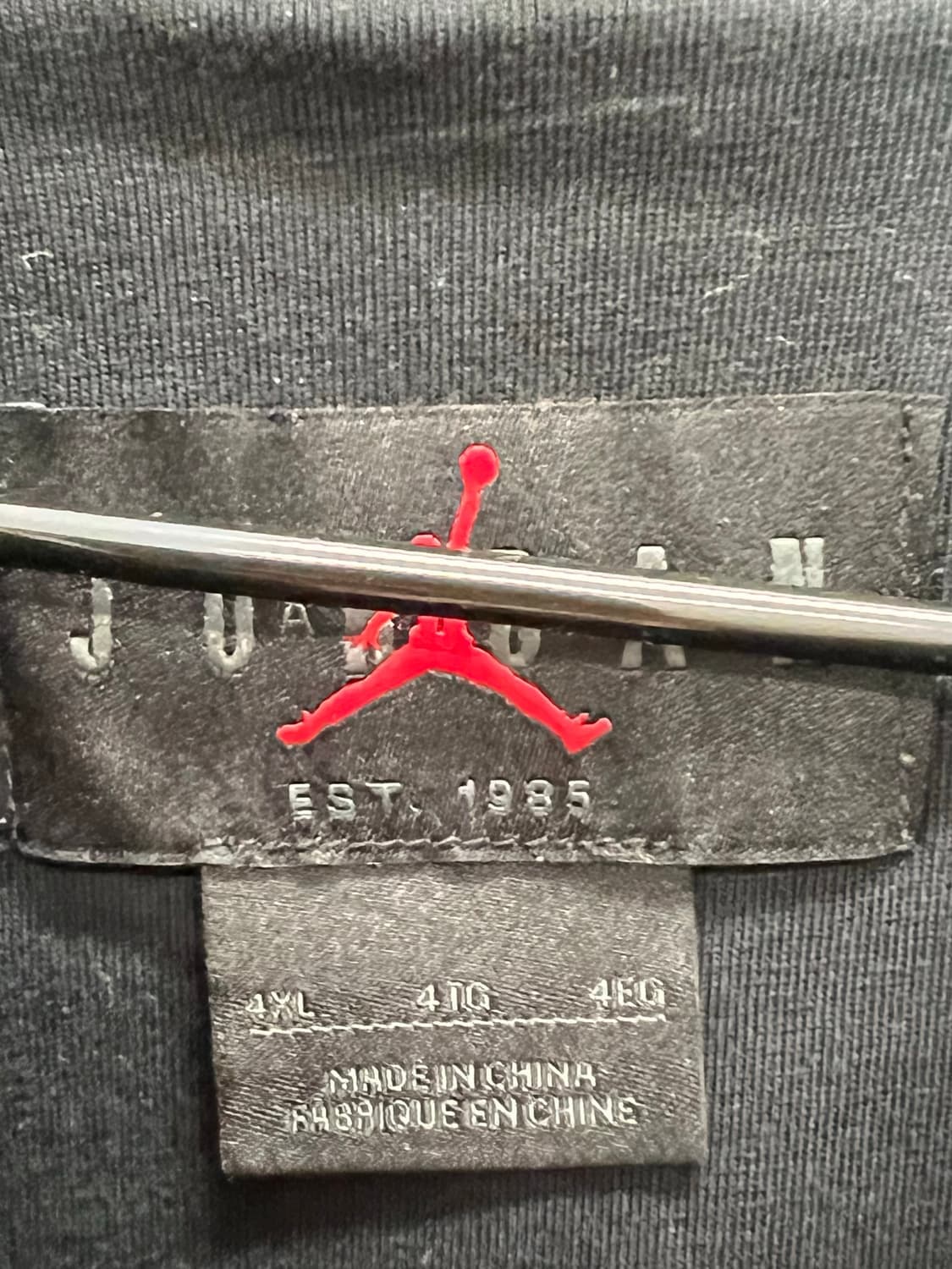 (4XL) 나이키 조던 플라이트 헤리티지 풀오버 후디 블랙 상품이미지5