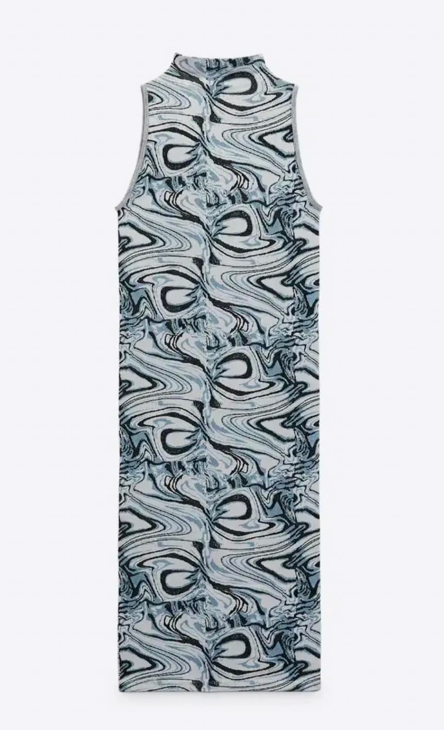 ZARA 자라 자카드 홀터넥 원피스, 자라 홀터넥 원피스 상품이미지5
