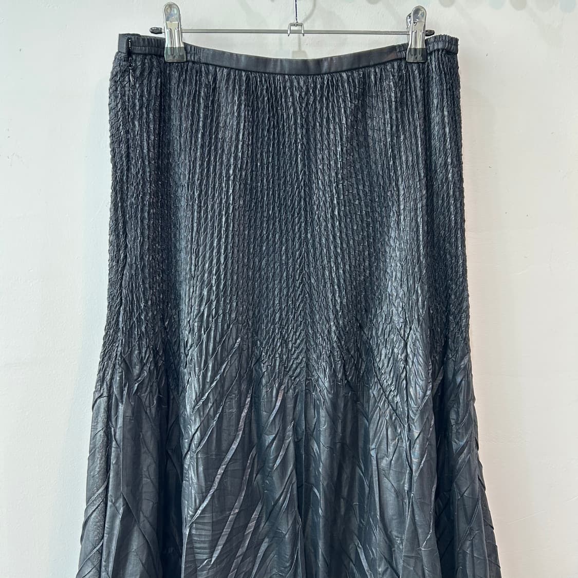 블랙 플리츠 디테일 스커트 상품이미지5