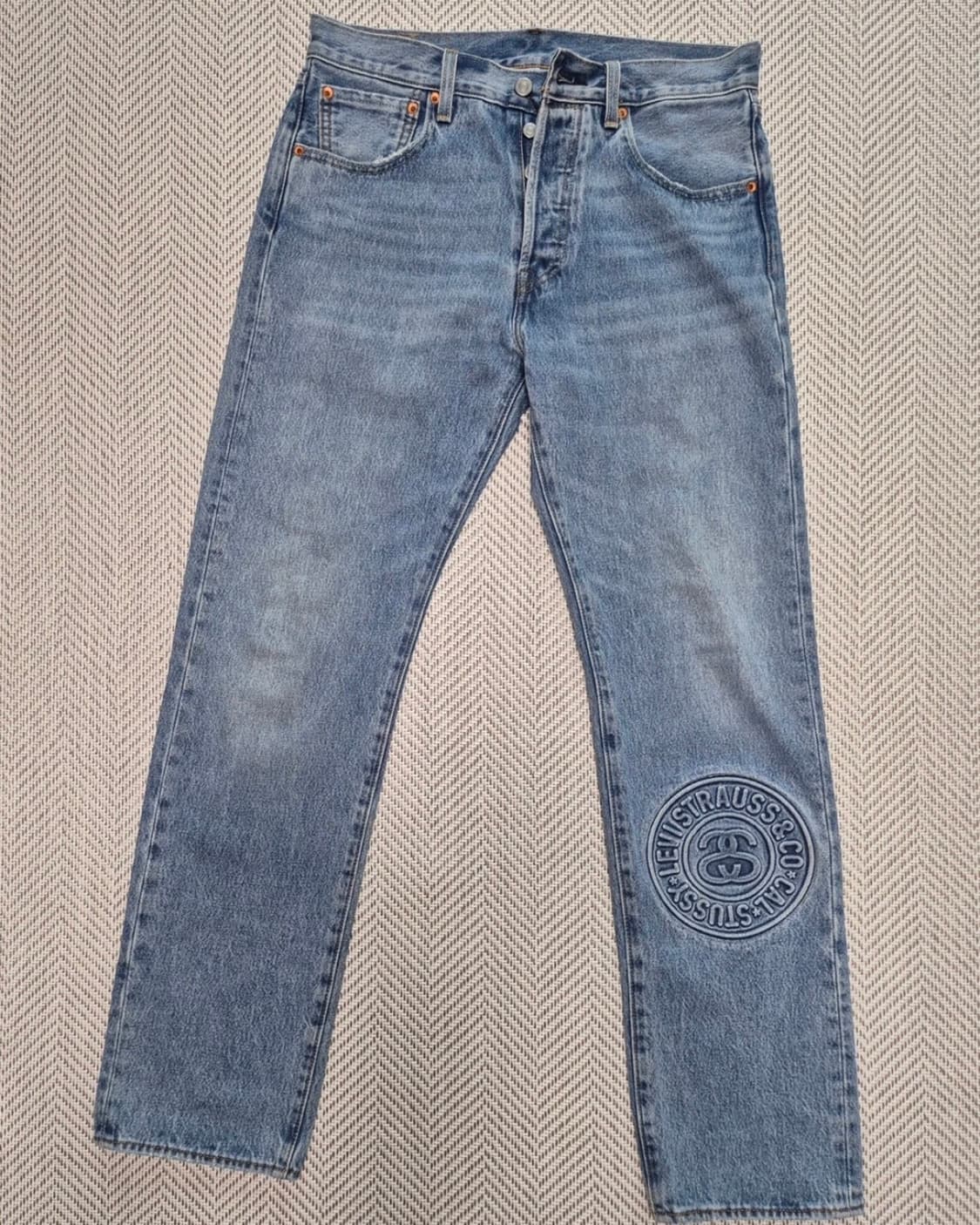 스투시 x 리바이스 엠보스드 501 진 (인디고) 상품이미지1