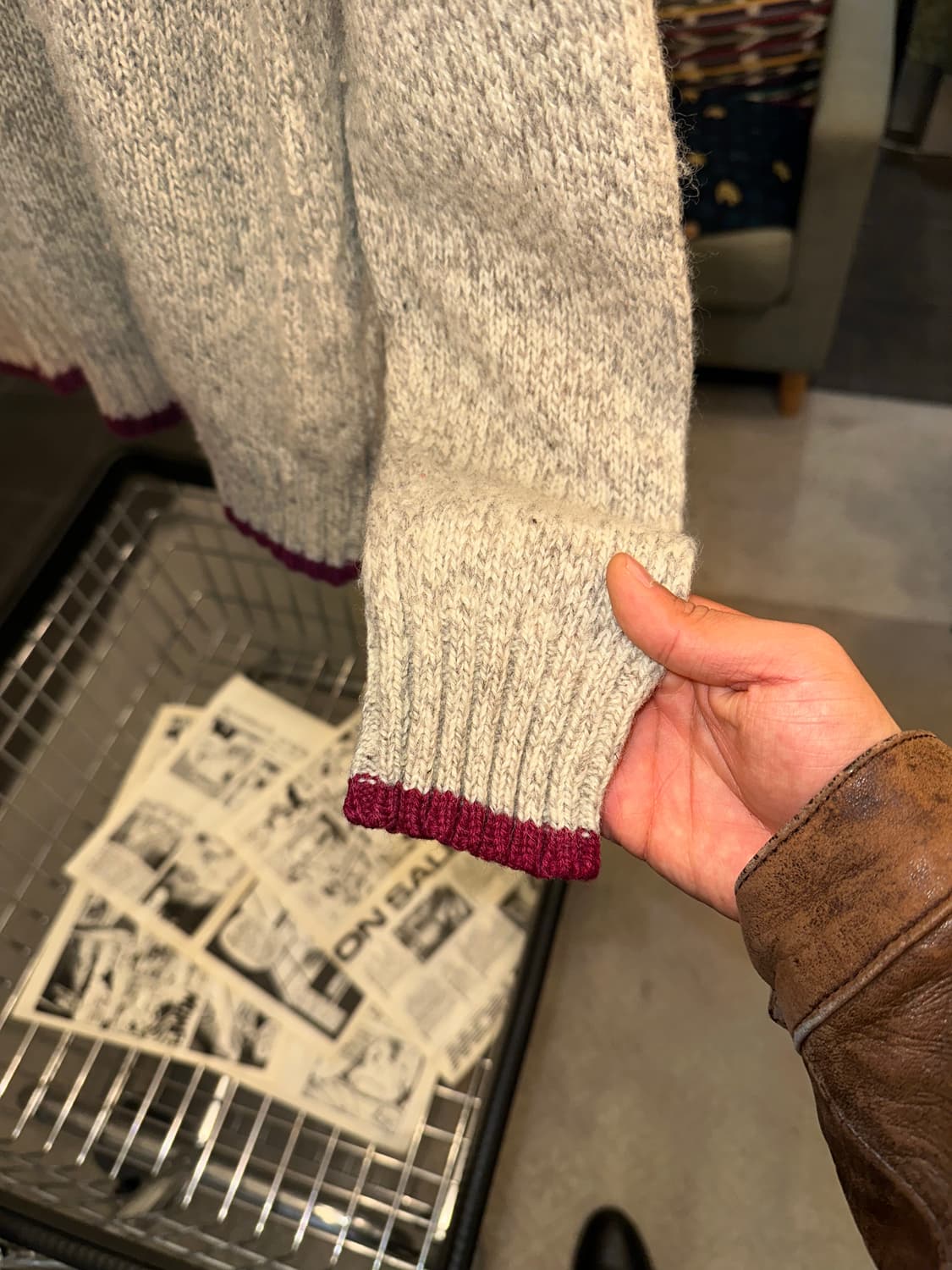 Old Beams wool line detail knitwear  상품이미지8