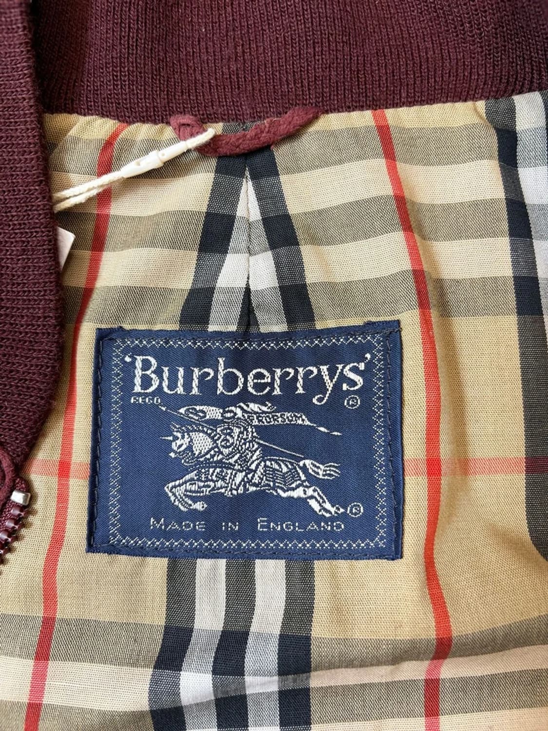 버버리 90's 천연 가죽 스웨이드 블루종 자켓 pn6149 상품이미지8