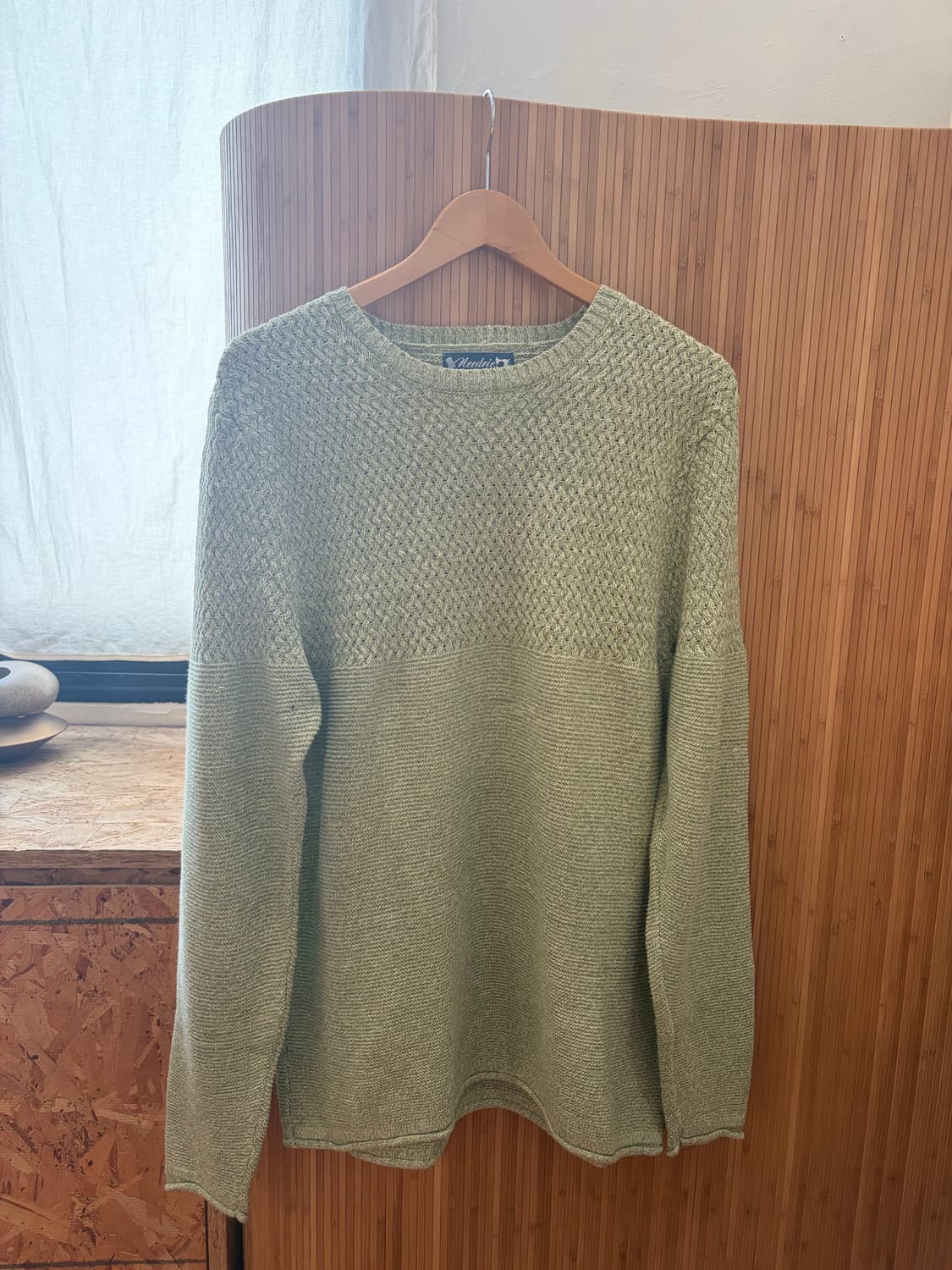 Soft Mint Basket Weave Cotton Knit 상품이미지6