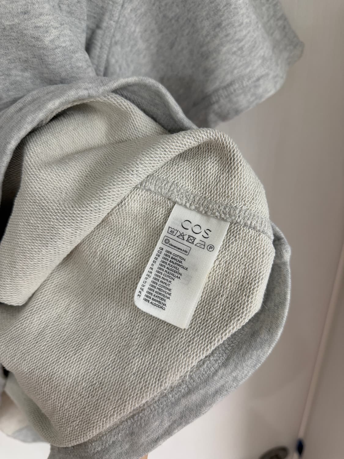 COS 코스 남성 회색 반팔 티셔츠 M 상품이미지4