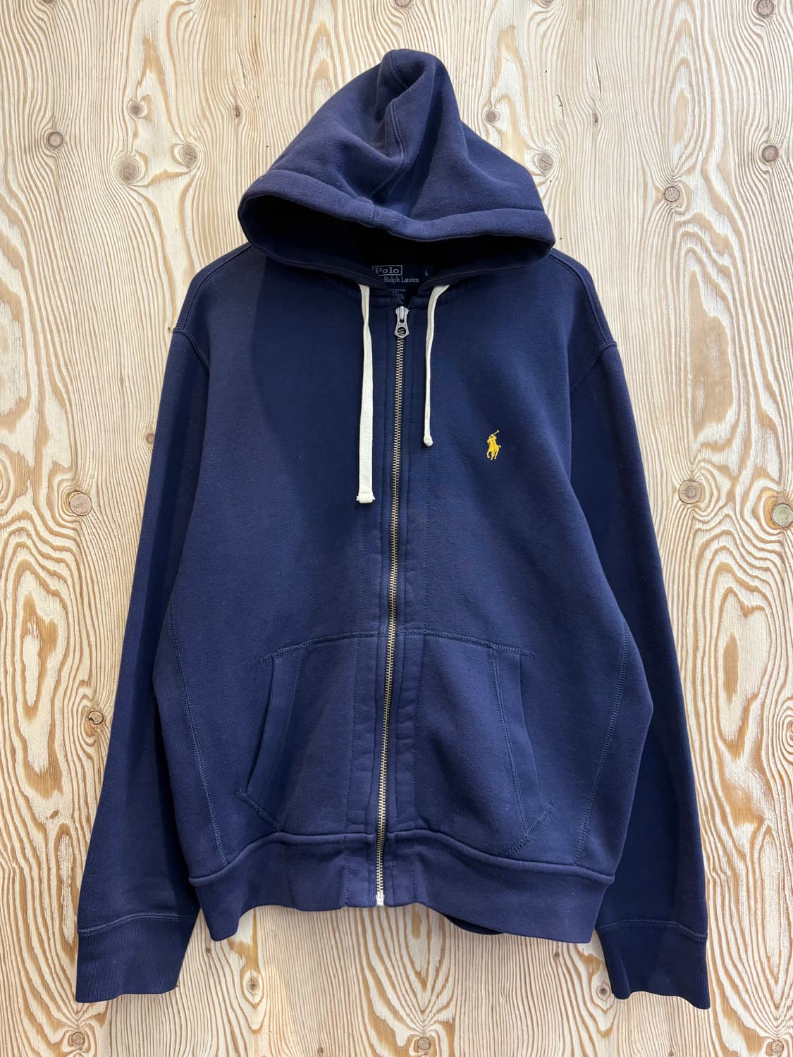 폴로 랄프로렌 와플 기모 후드 집업 상품이미지1