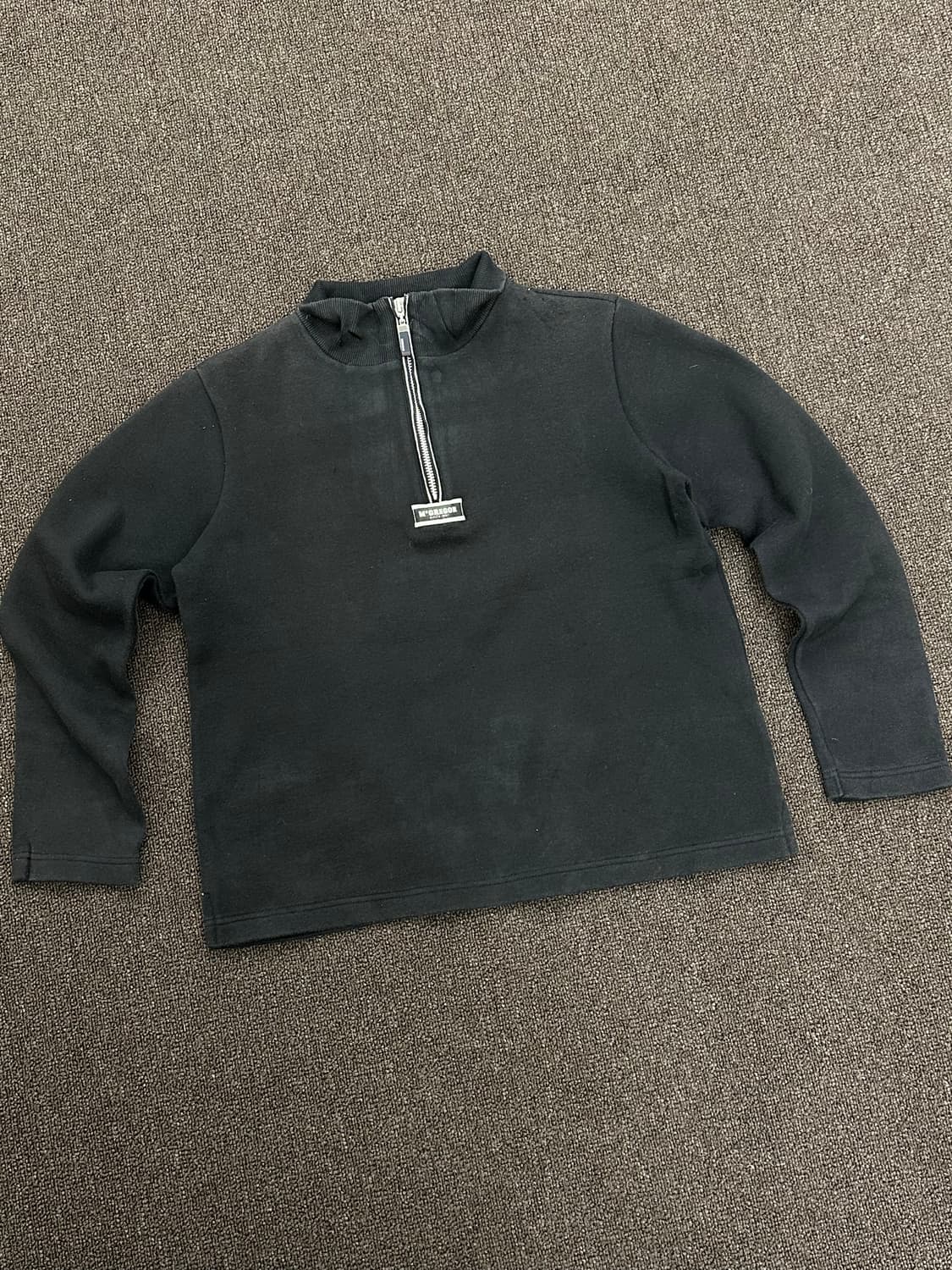 M)맥그리거 빈티지 블랙 하프집업 스웻셔츠 상품이미지2