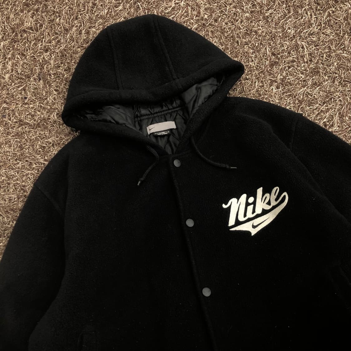 나이키 00s 빅로고 플리스 후드 퀄팅 자켓 상품이미지2