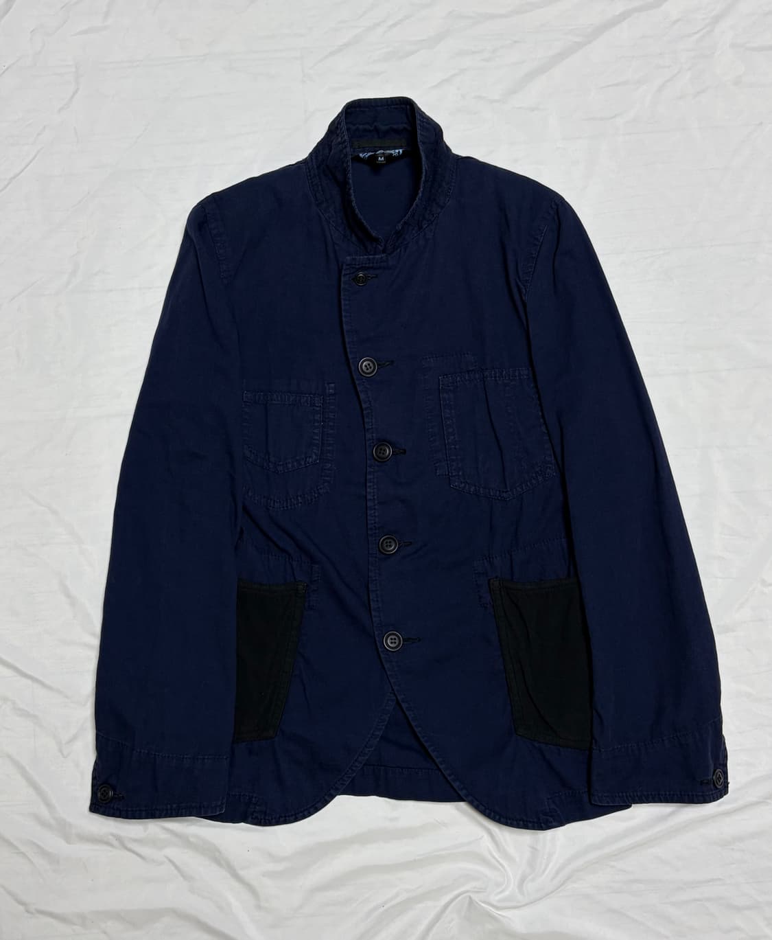 꼼데가르송 블랙 프렌치 워크 자켓 상품이미지2