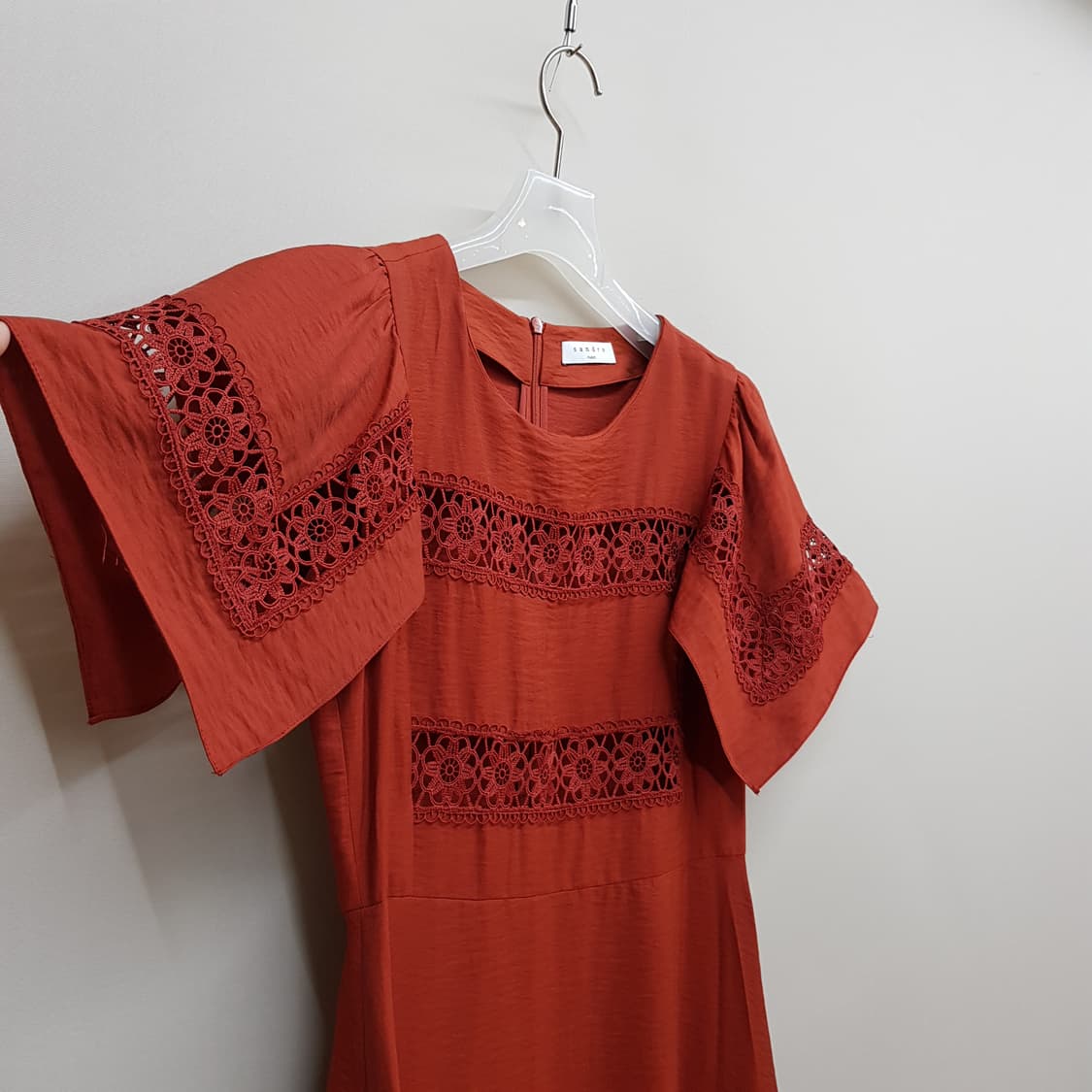 SANDRO 산드로 레이스 패널 원피스 38사이즈 상품이미지4