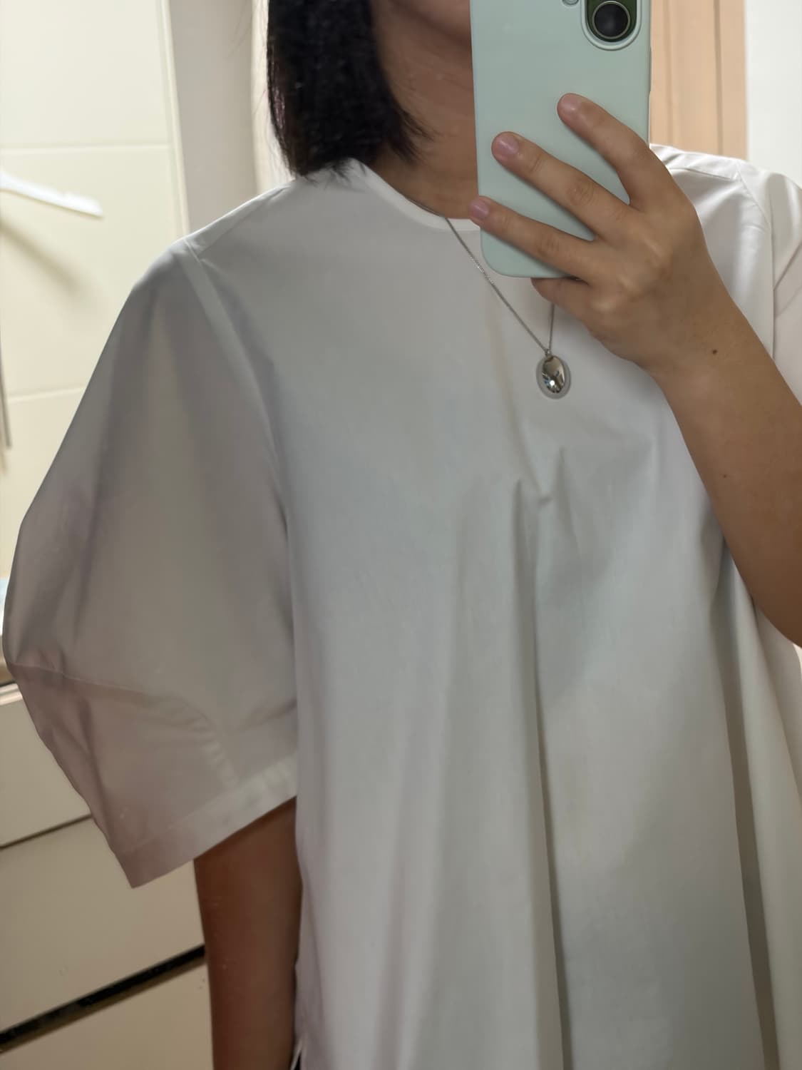 아리크 REVATI 하프 슬리브 볼륨 블라우스 화이트 상품이미지9