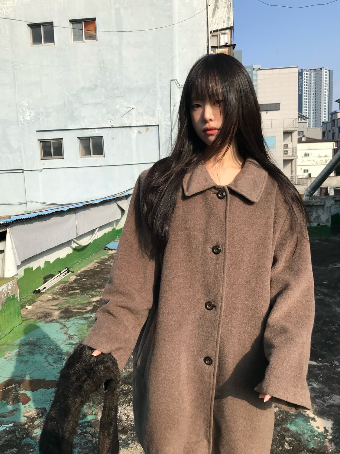 소프트 울 앙고라 블랜드 코트 상품이미지1