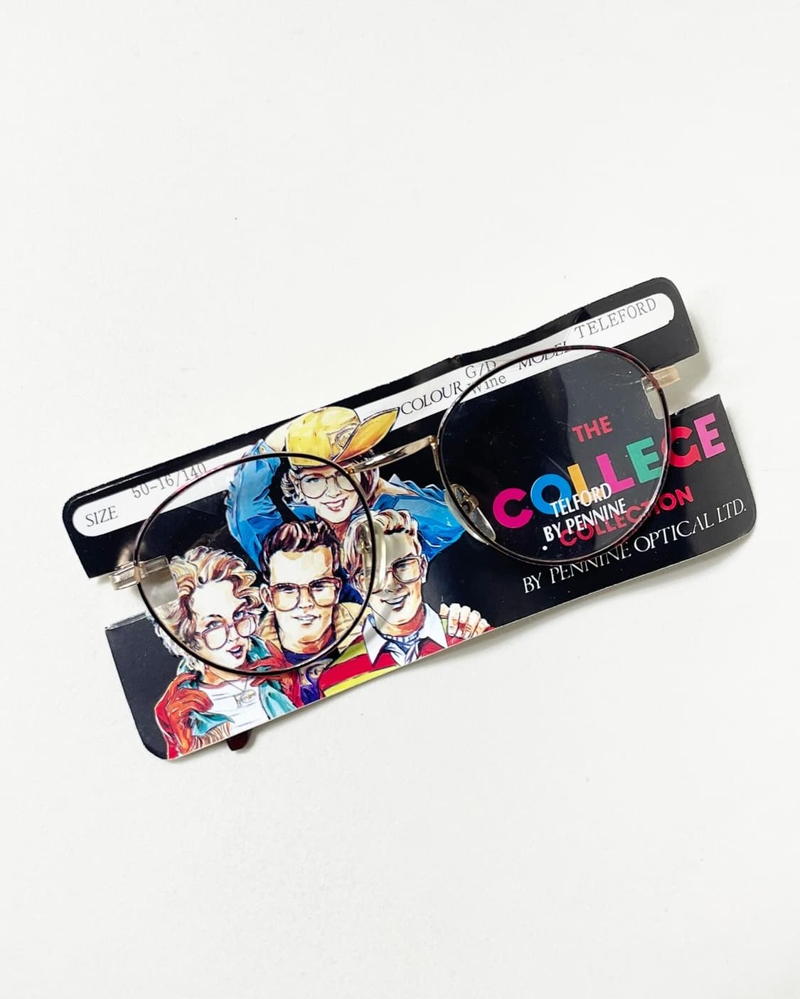 90s 영국제 Pennine 클래식 라운드 빈티지 안경 상품이미지1