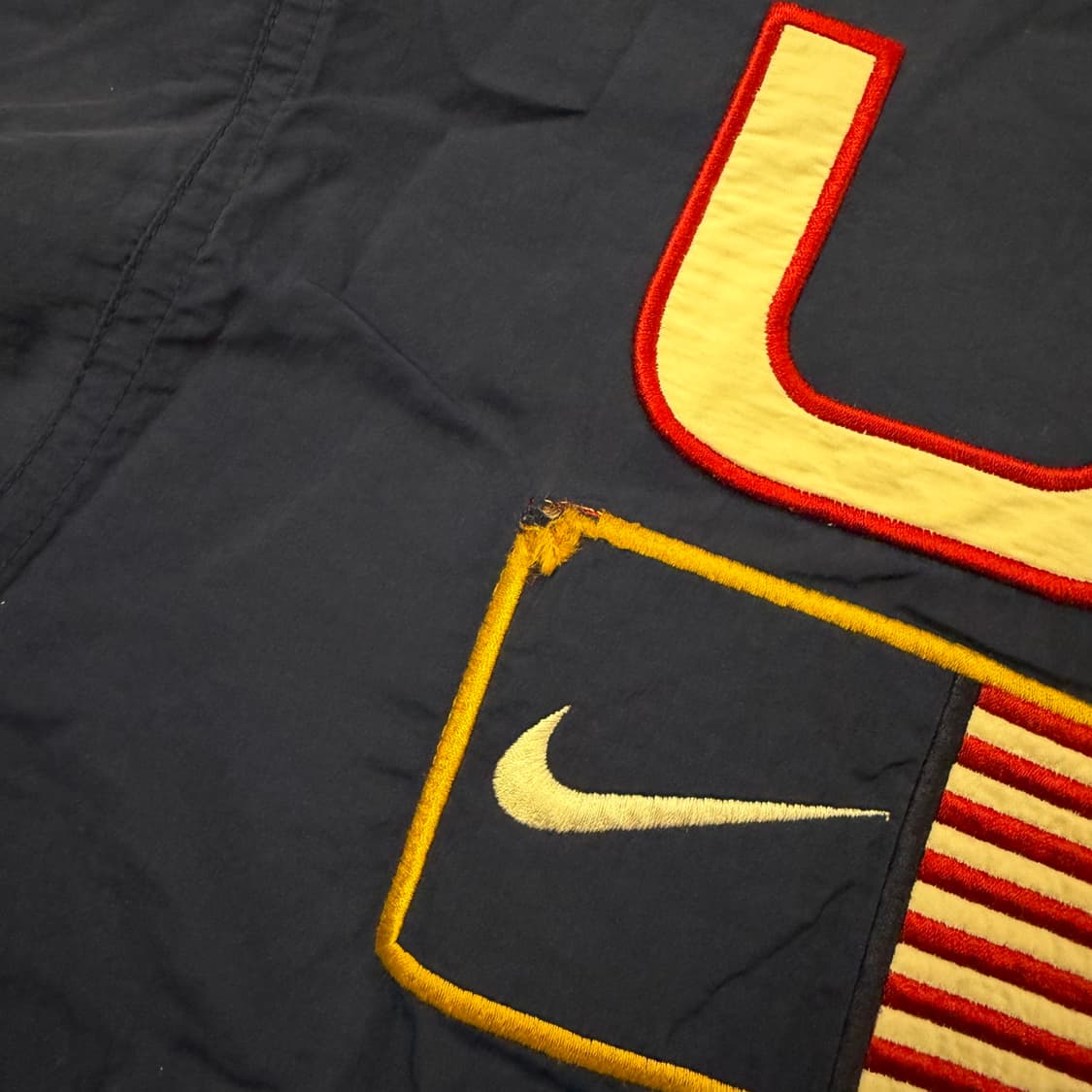 [ 정품/95 ] 90s 나이키 올드스쿨 USA 스우시 바람막이 자켓 상품이미지7