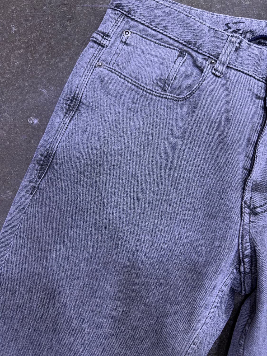 시리즈 힙스터 그레이 빈티지 워싱 데님팬츠 78 (30) 상품이미지4