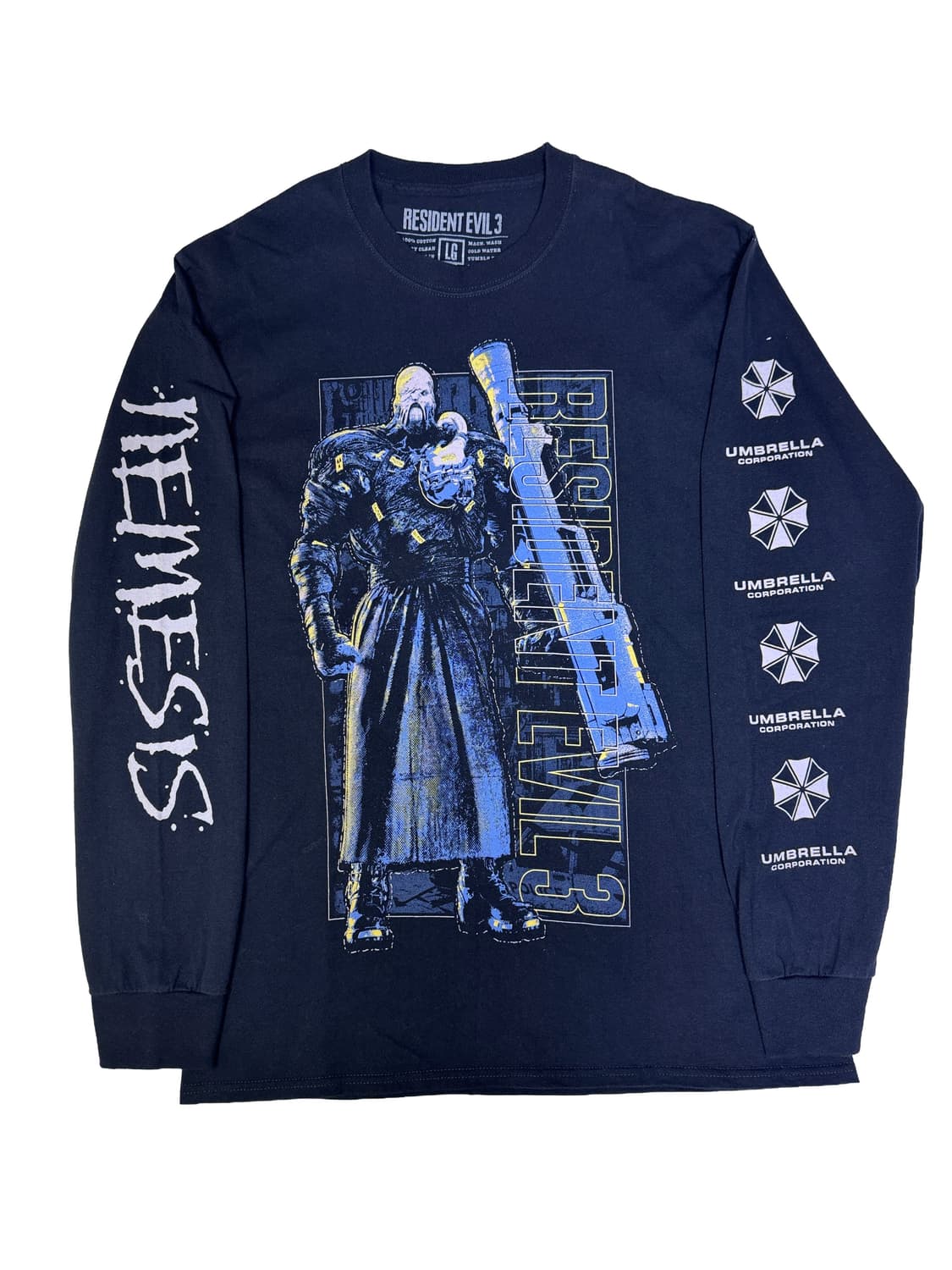 빈티지 바이오하자드 레지던트이블3 네메시스 롱슬리브 티셔츠 L 상품이미지1