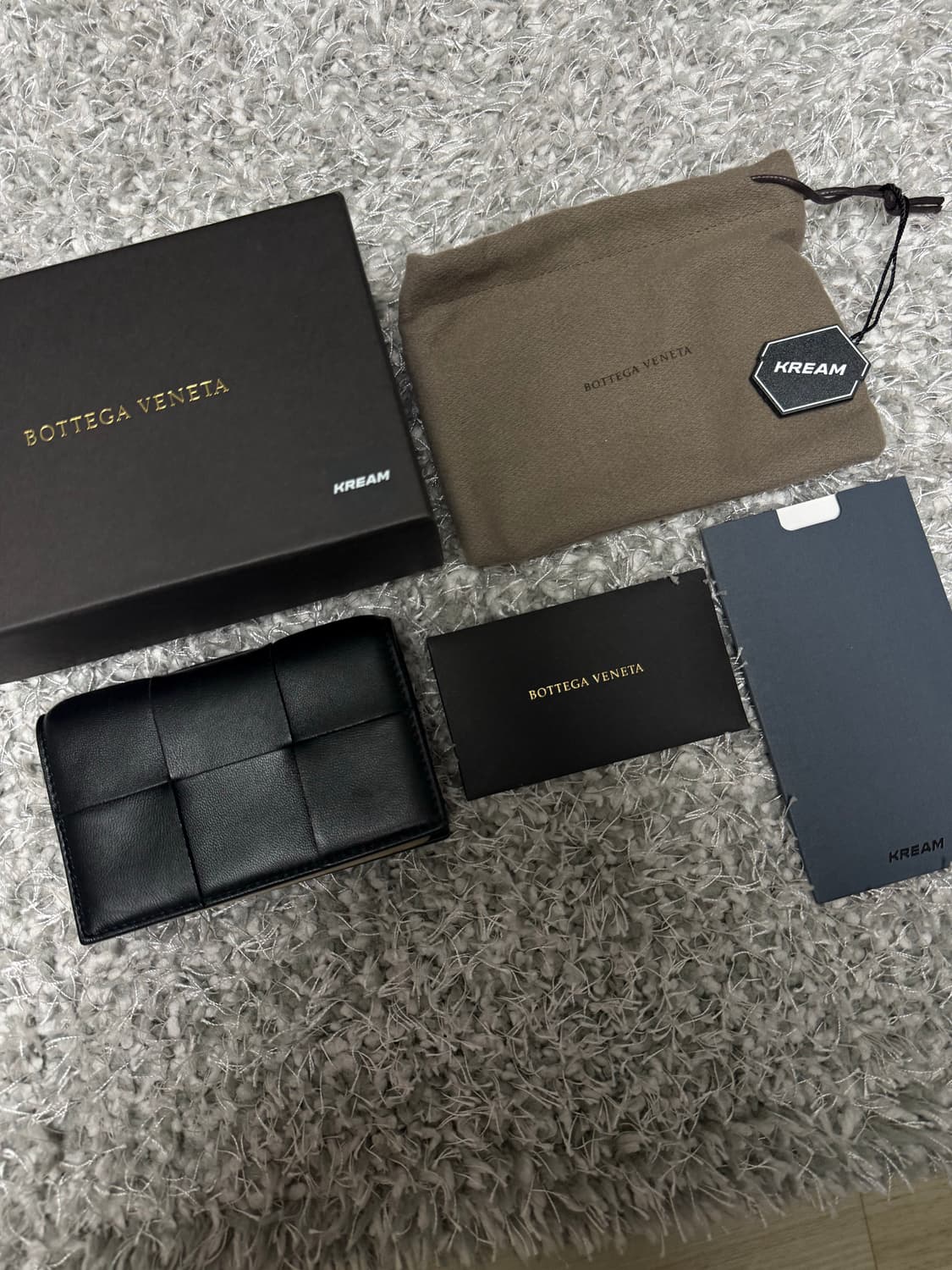 보테가 베네타 카세트 비즈니스 카드 케이스 블랙 상품이미지3