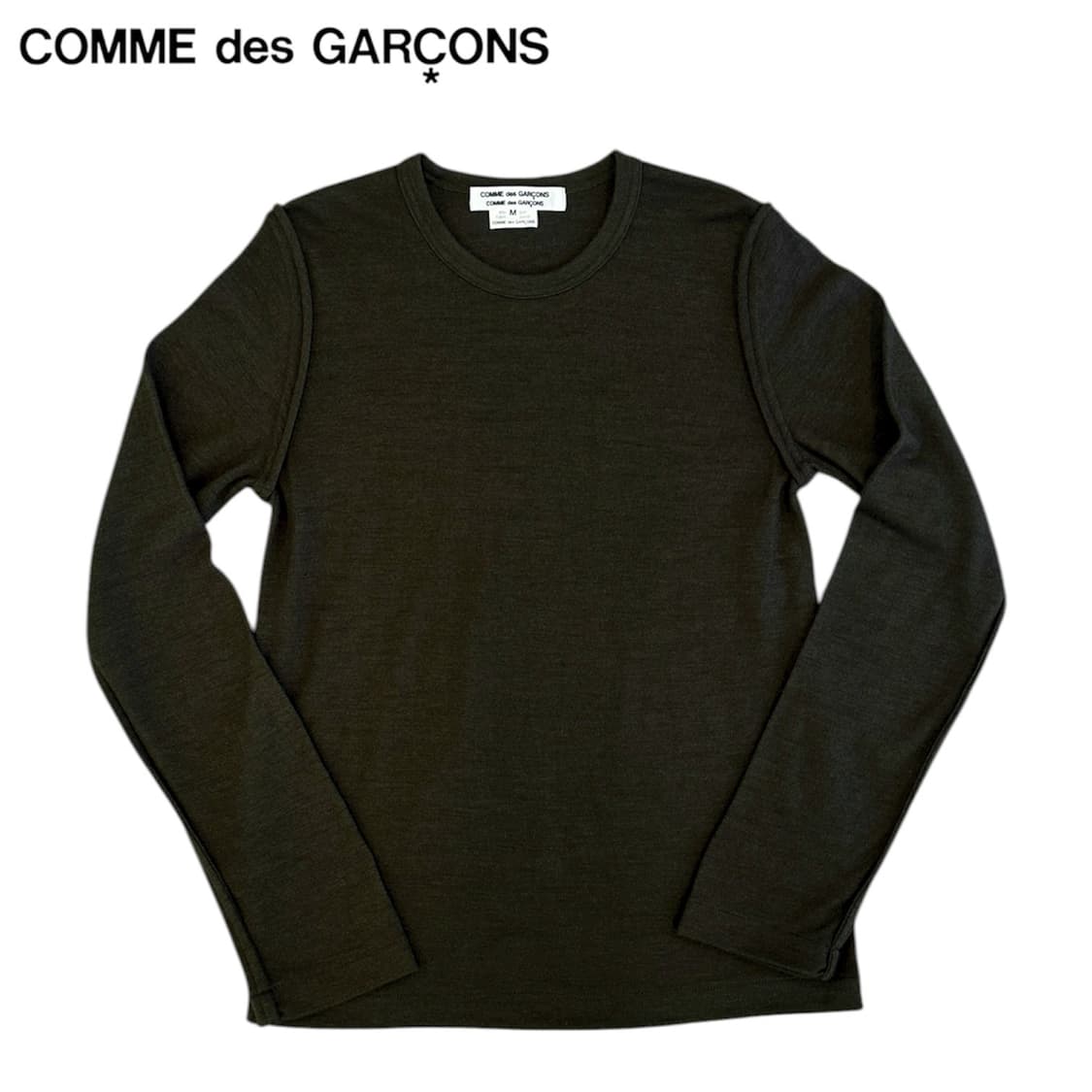 꼼데가르송 카키 롱슬리브 상품이미지1