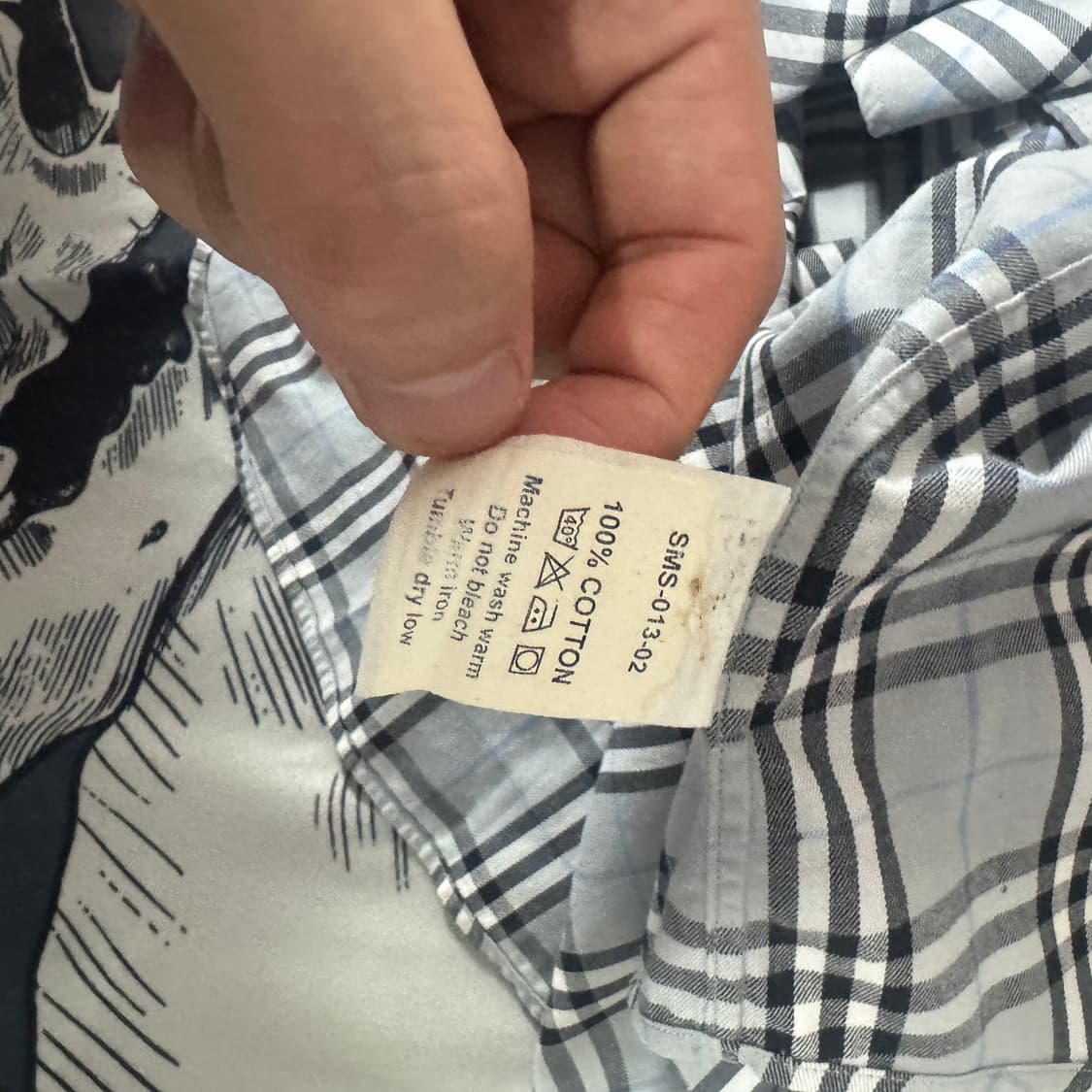 정품) 버버리 체크셔츠 M사이즈  상품이미지3