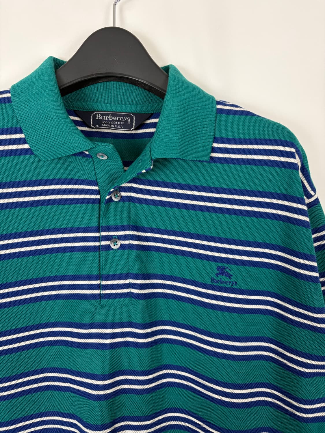a279) 버버리 빈티지 스트라이프 카라티 상품이미지2