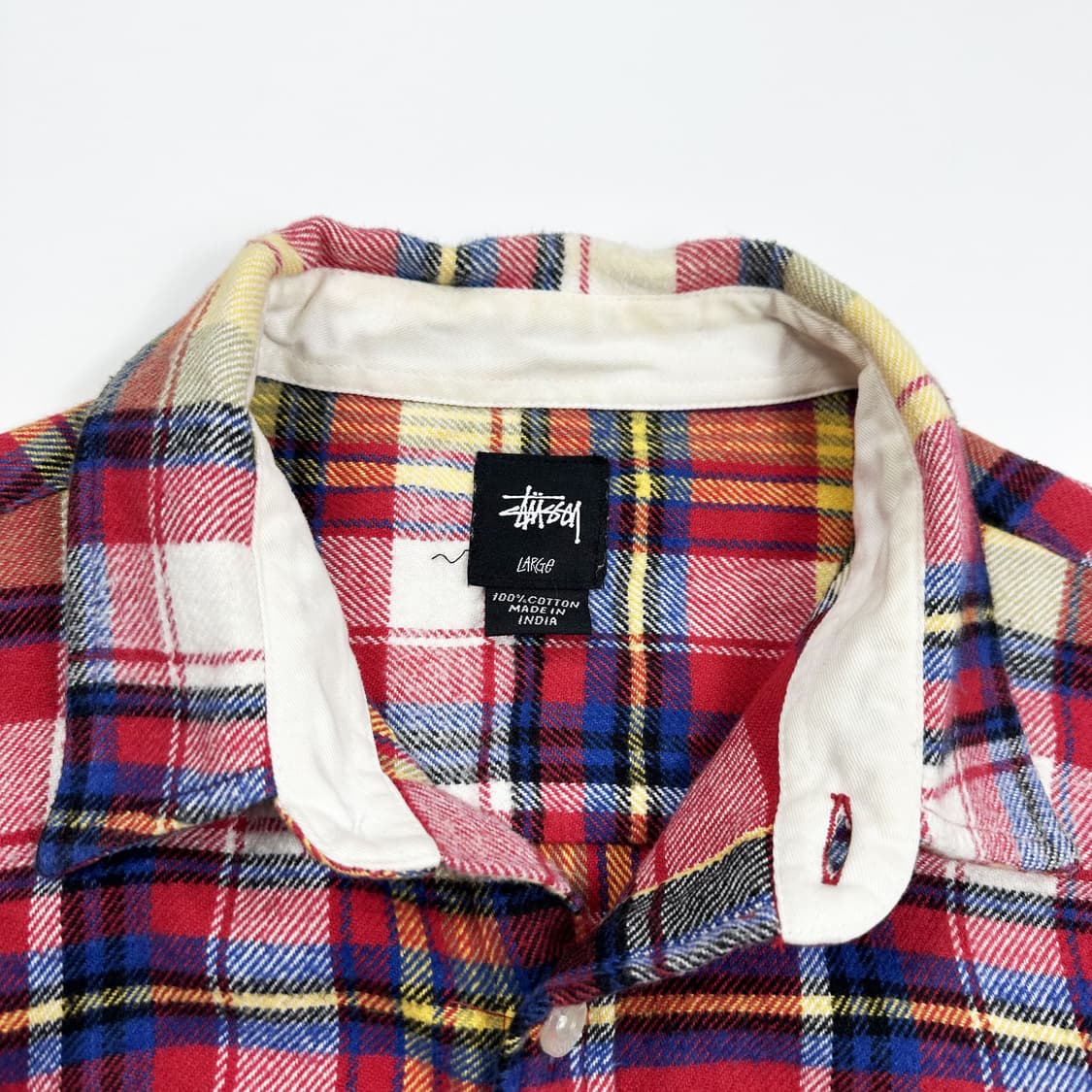 스투시 써멀 플란넬 울 체크셔츠 남방 L 상품이미지5