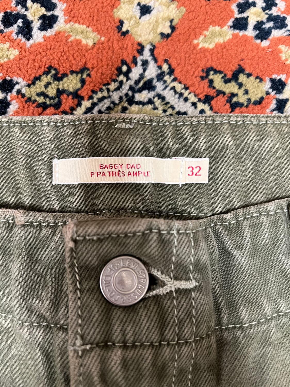 [36] 리바이스 프리미엄 Big E 퍼티그 팬츠 카키 상품이미지4