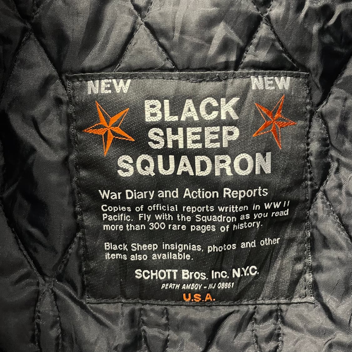 Schott 쇼트 플라이트 타입 가먼트 내피 퀼팅 조끼 베스트 N58 상품이미지8