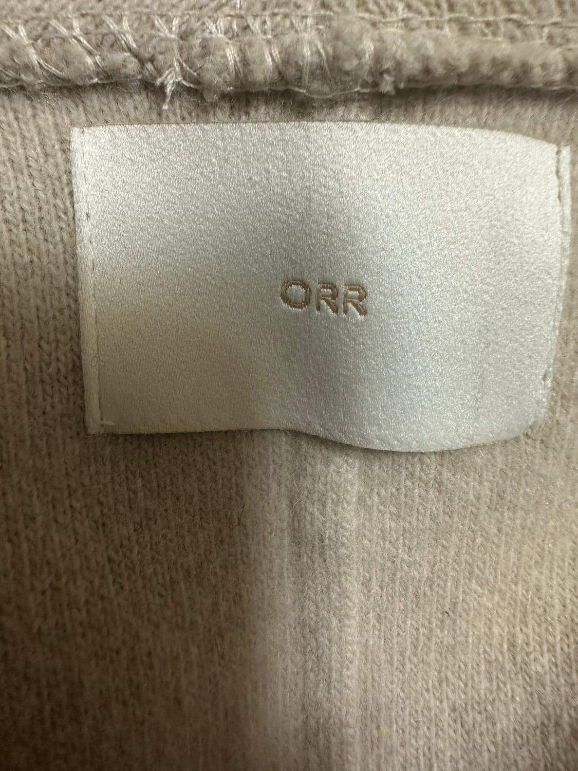 ORR 오르 베이지색 랩 울캐시미어가디건 상품이미지7