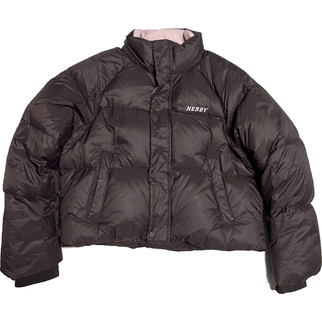 널디(NERDY)의 주피터 크롭 다운 자켓 브라운 상품이미지2