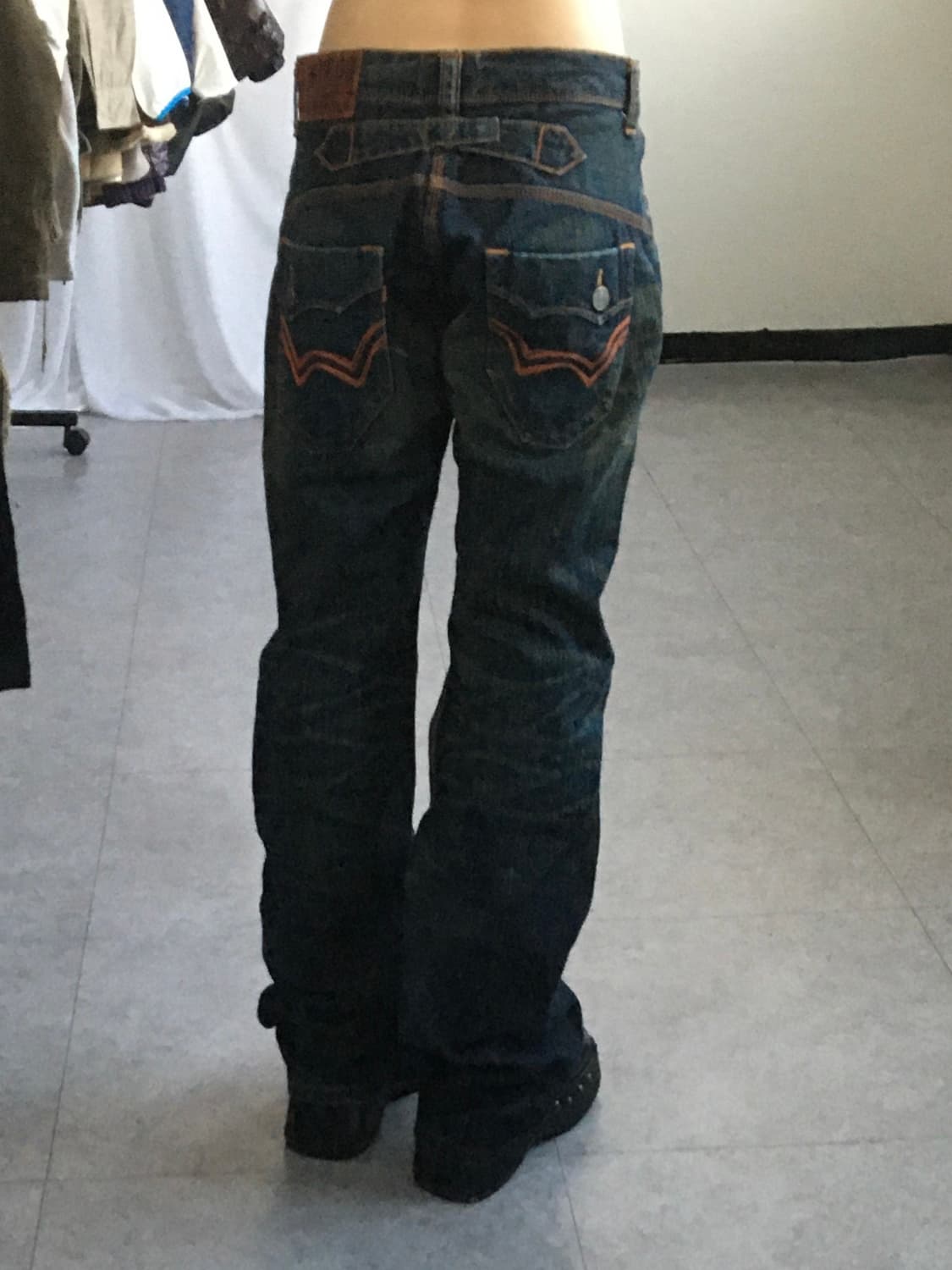 Edwin back pocket point denim pants 상품이미지1