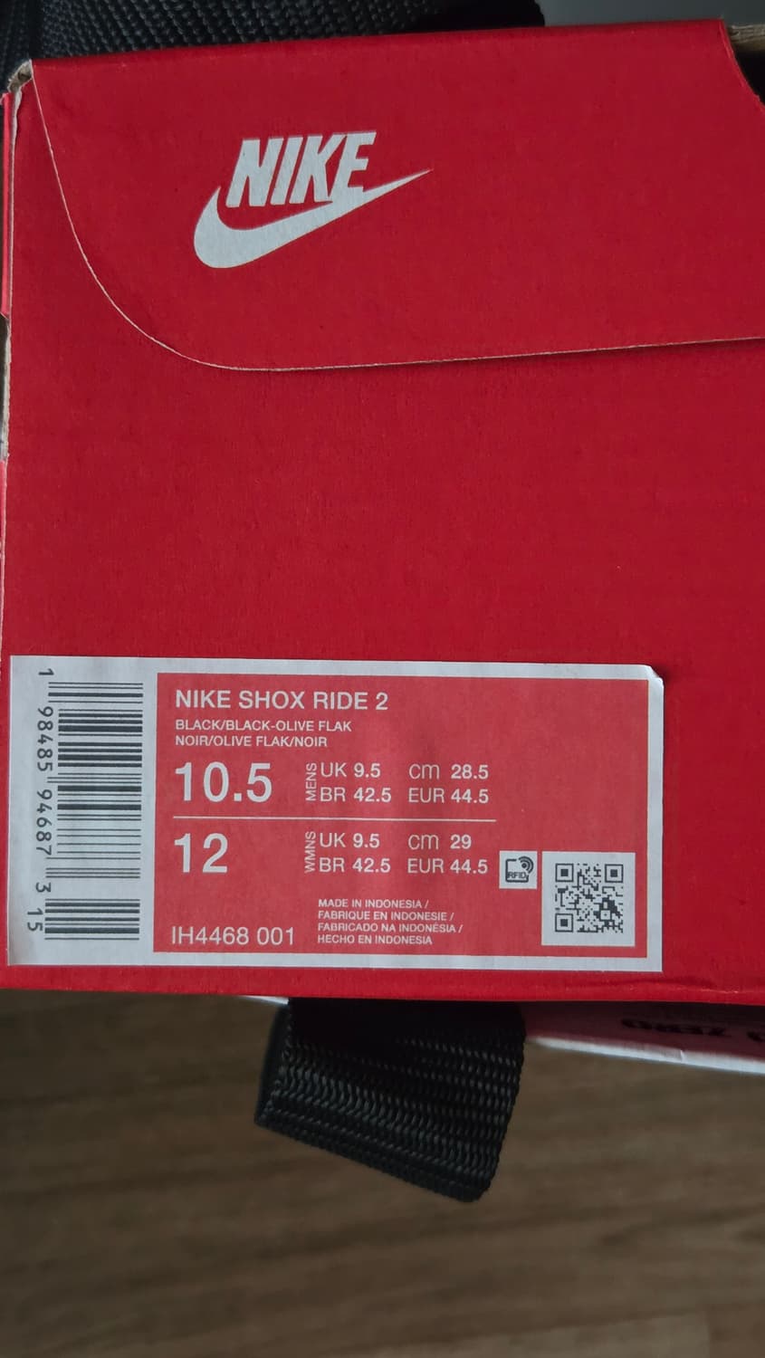 나이키 샥스 라이드 2 블랙 카고 카키 285mm 상품이미지5