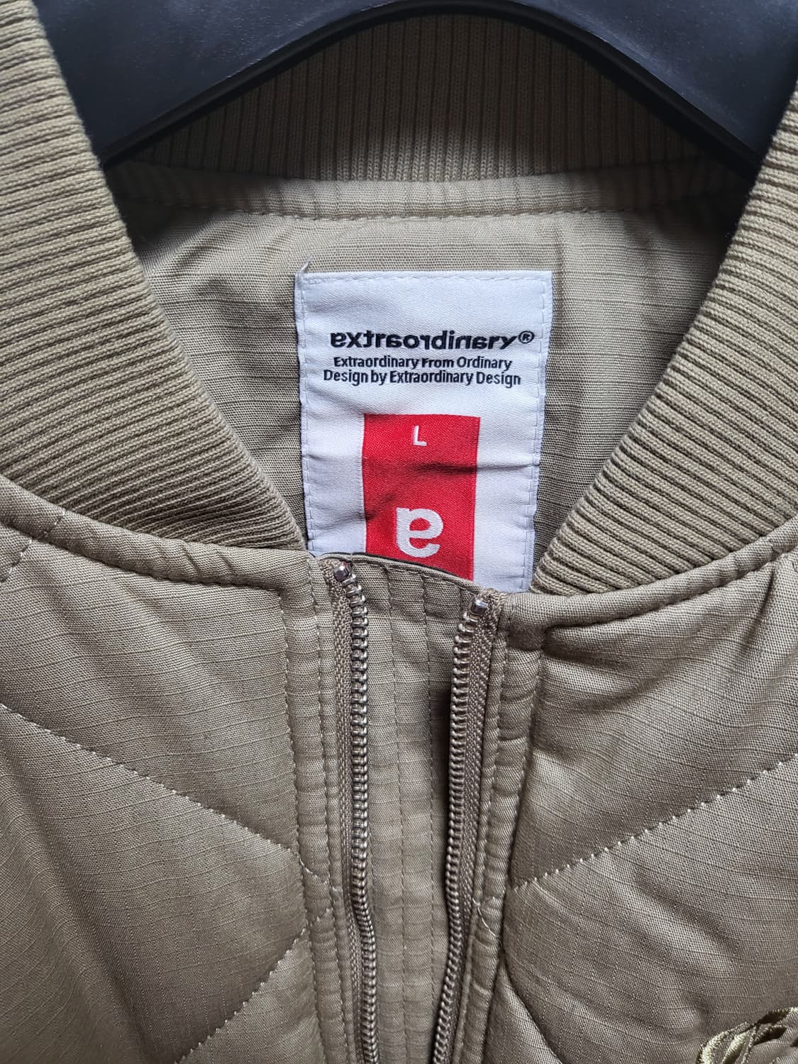 엑스트라오디너리 퀼팅 자켓 점퍼 깔깔이 베이지 카키 상품이미지8