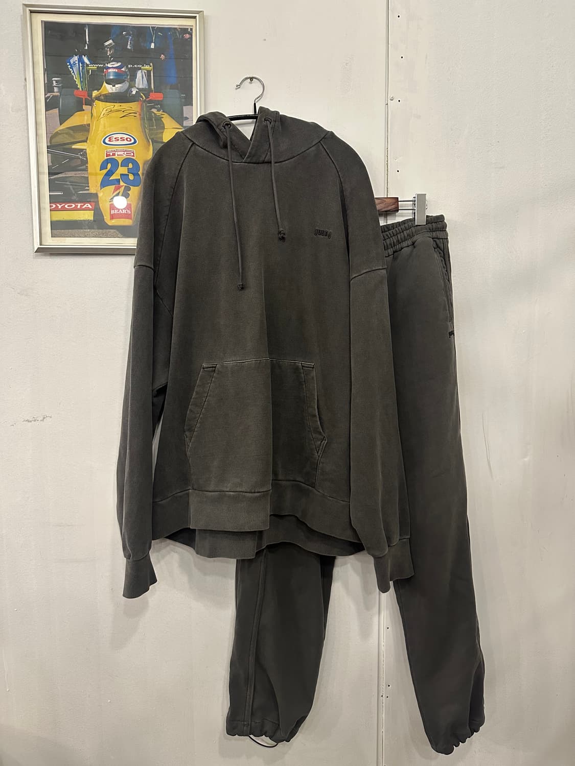 준지 20fw 가먼트 다잉 후드 셋업 상품이미지1
