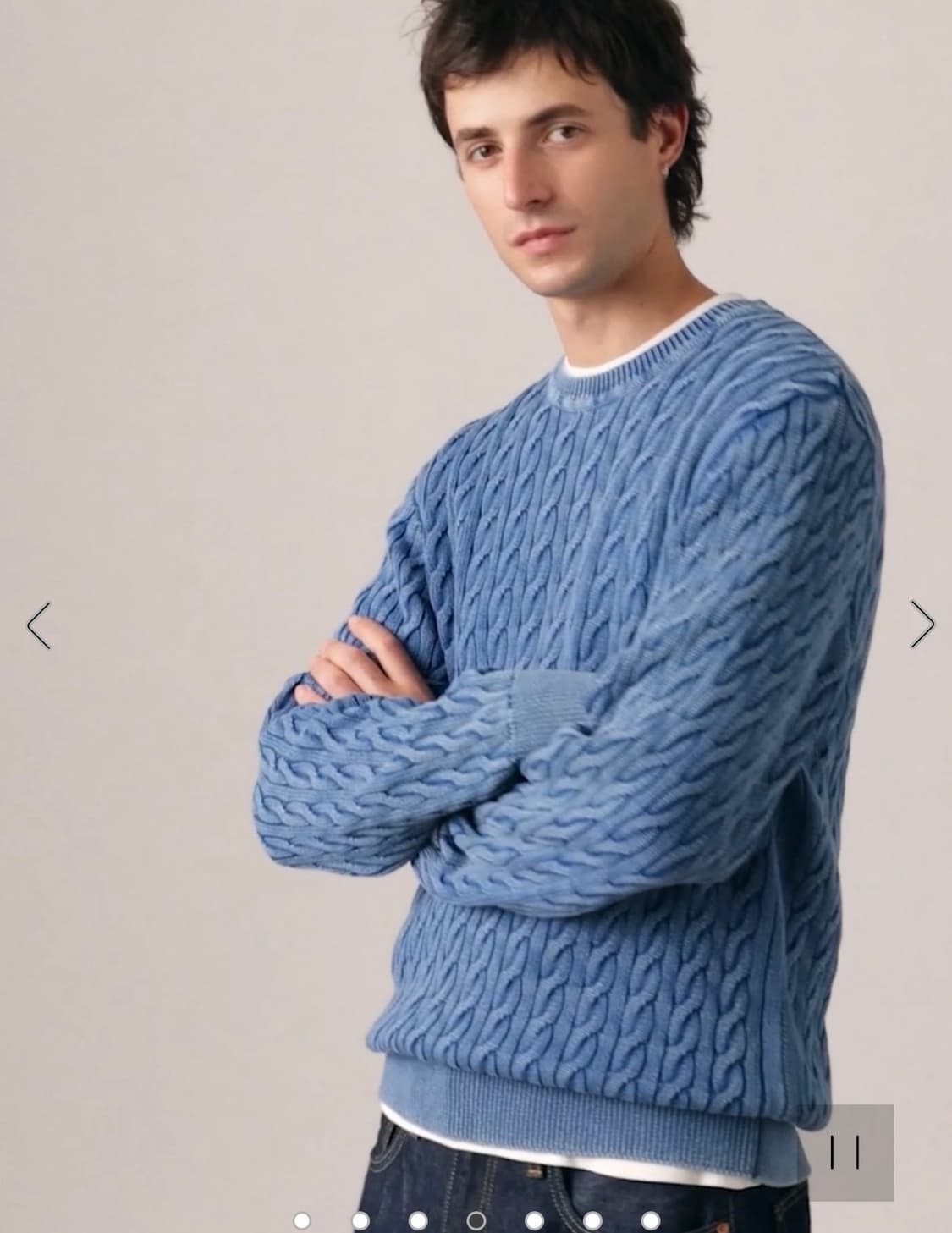 새) 리바이스 TRUE INDIGO DYE 스웨터 상품이미지3