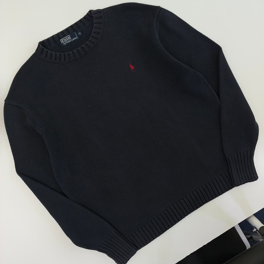 Polo  폴로 랄프로렌 자수 코튼 네이비 니트  상품이미지2