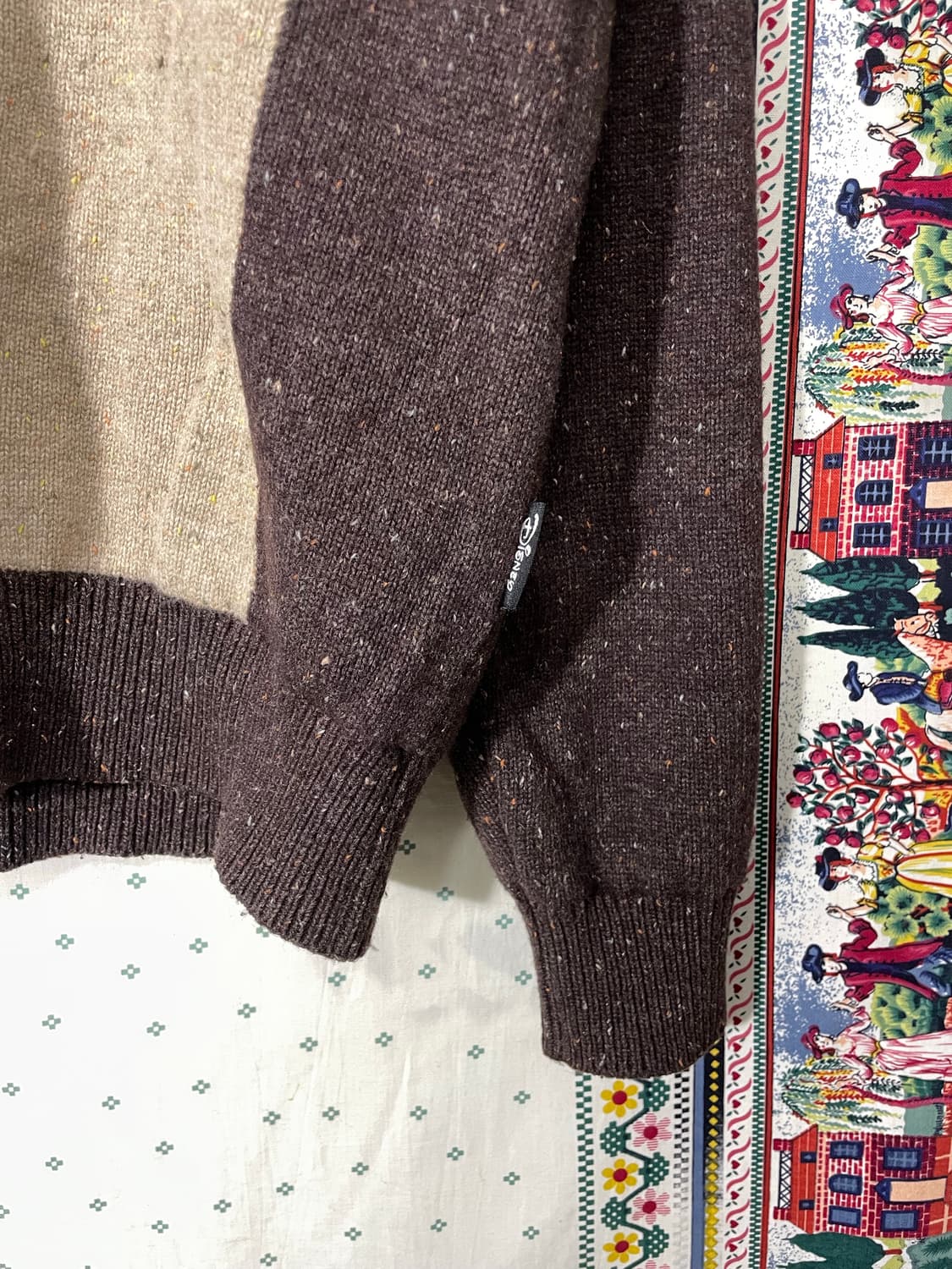 90s 디즈니 숄카라 울 니트 상품이미지5