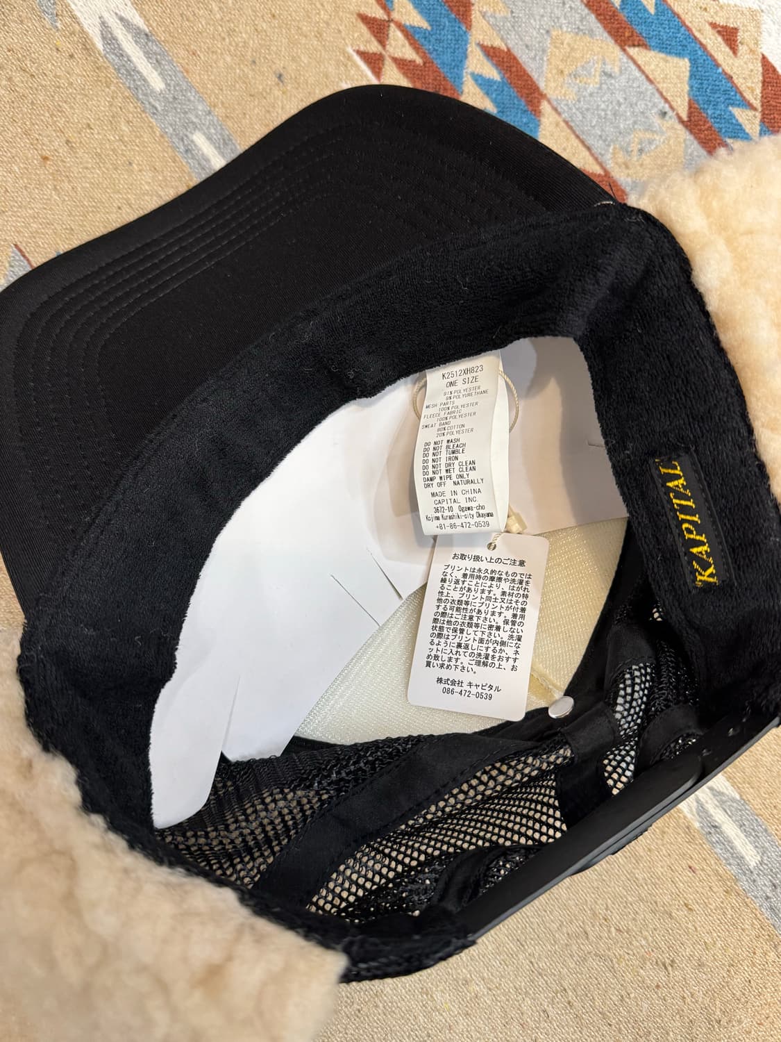 [OS] 캐피탈 컨트리 레이서 럼버 트럭 캡 체커드 블루 상품이미지5