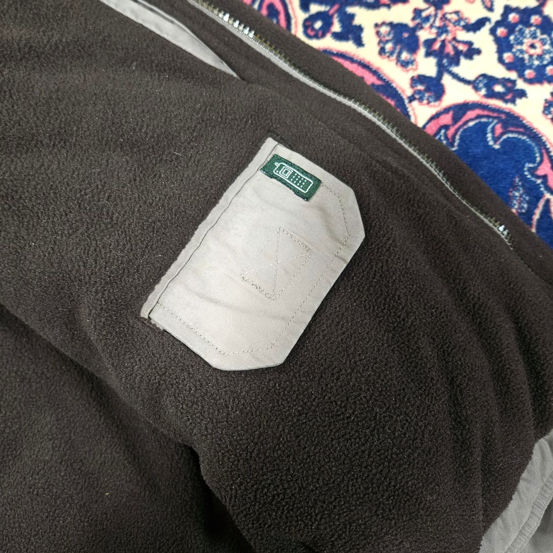 워터프루프 in USA 빈티지 플리스 라이닝 블루종 자켓 M size 상품이미지6