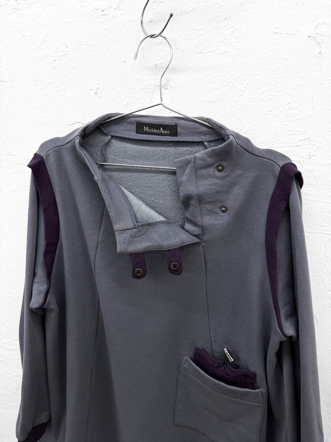 moddedance 비대칭 스웻 튜닉 상품이미지2