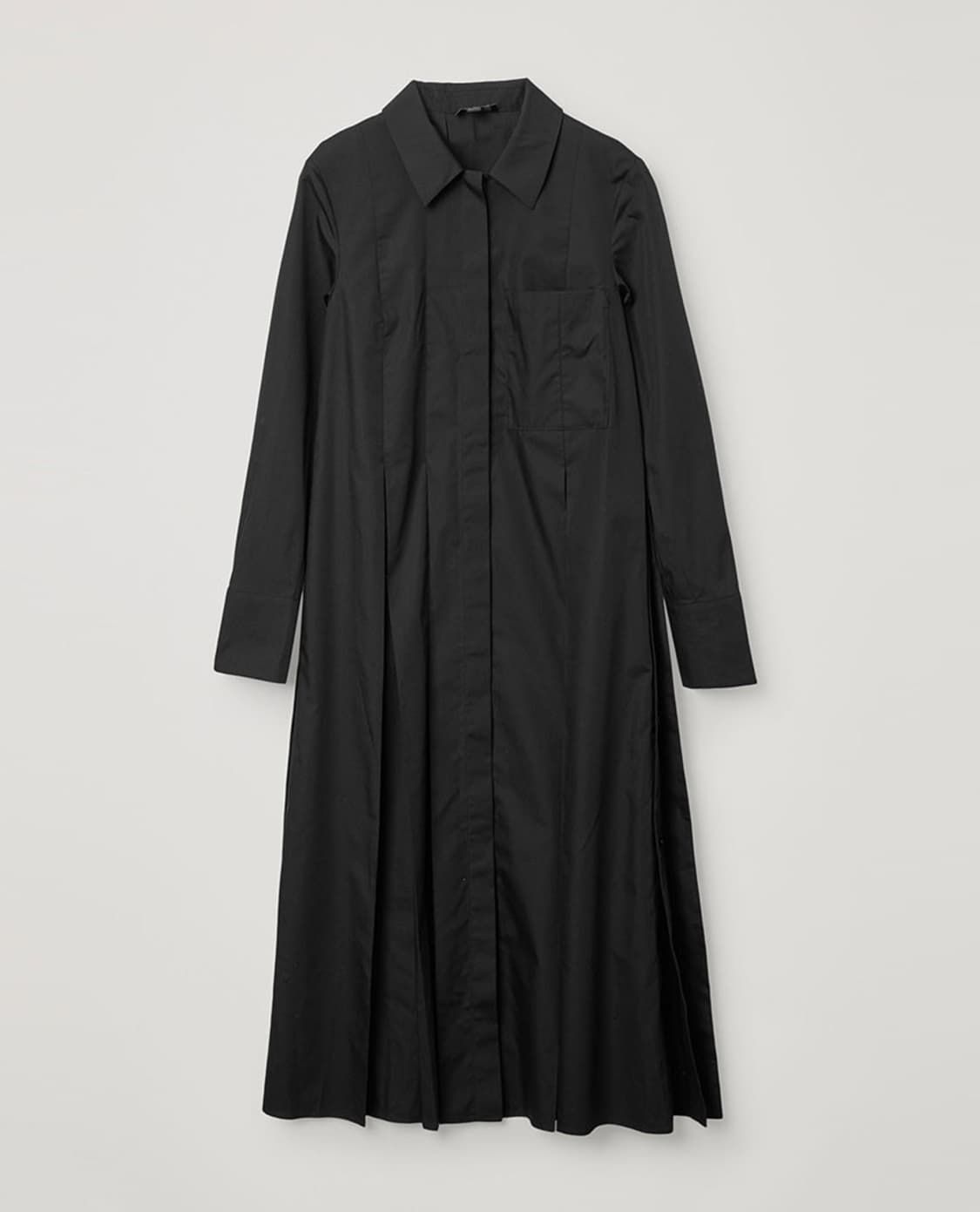 Cos 코스 플리츠 코튼 셔츠 원피스xs 32 상품이미지1