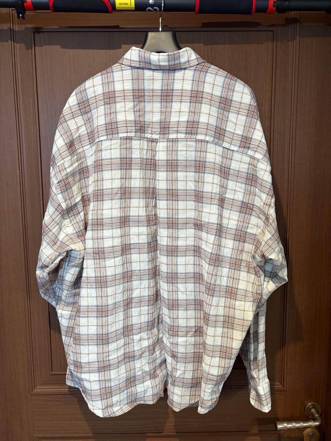 DNSR 체크셔츠 베이지 상품이미지3