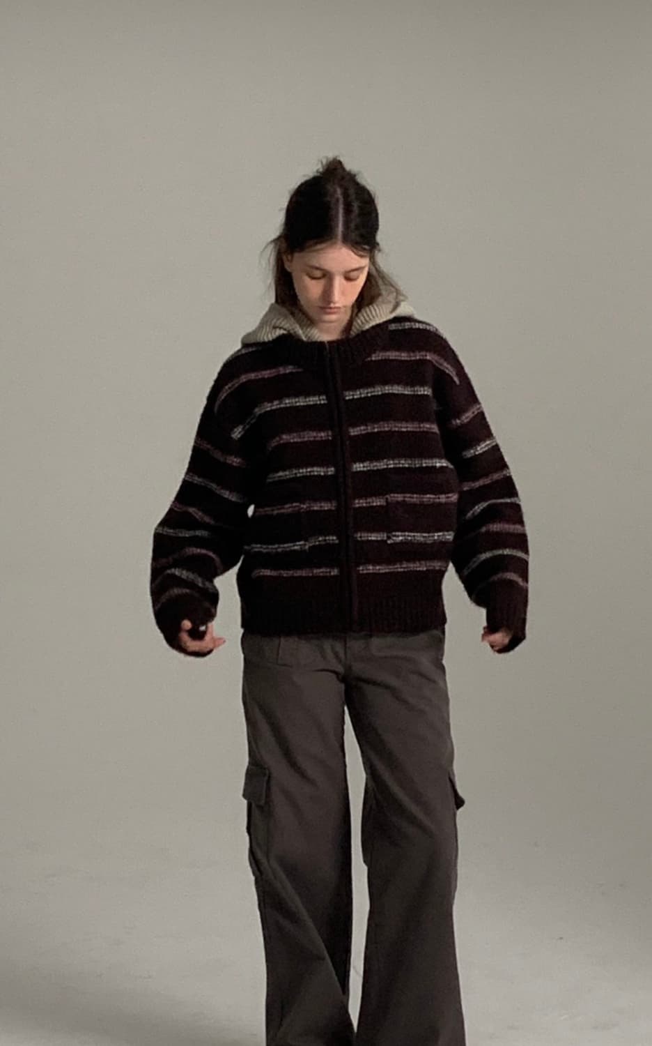 (새상품) haag a chuncky cardigan 헤이그 청키 가디건 상품이미지1