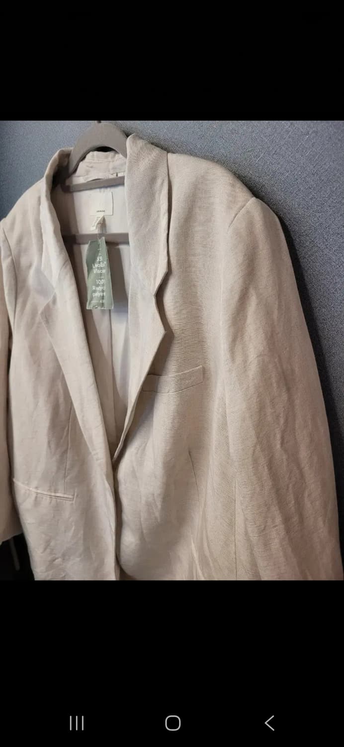 H&M 린넨자켓 (새상품) 상품이미지3