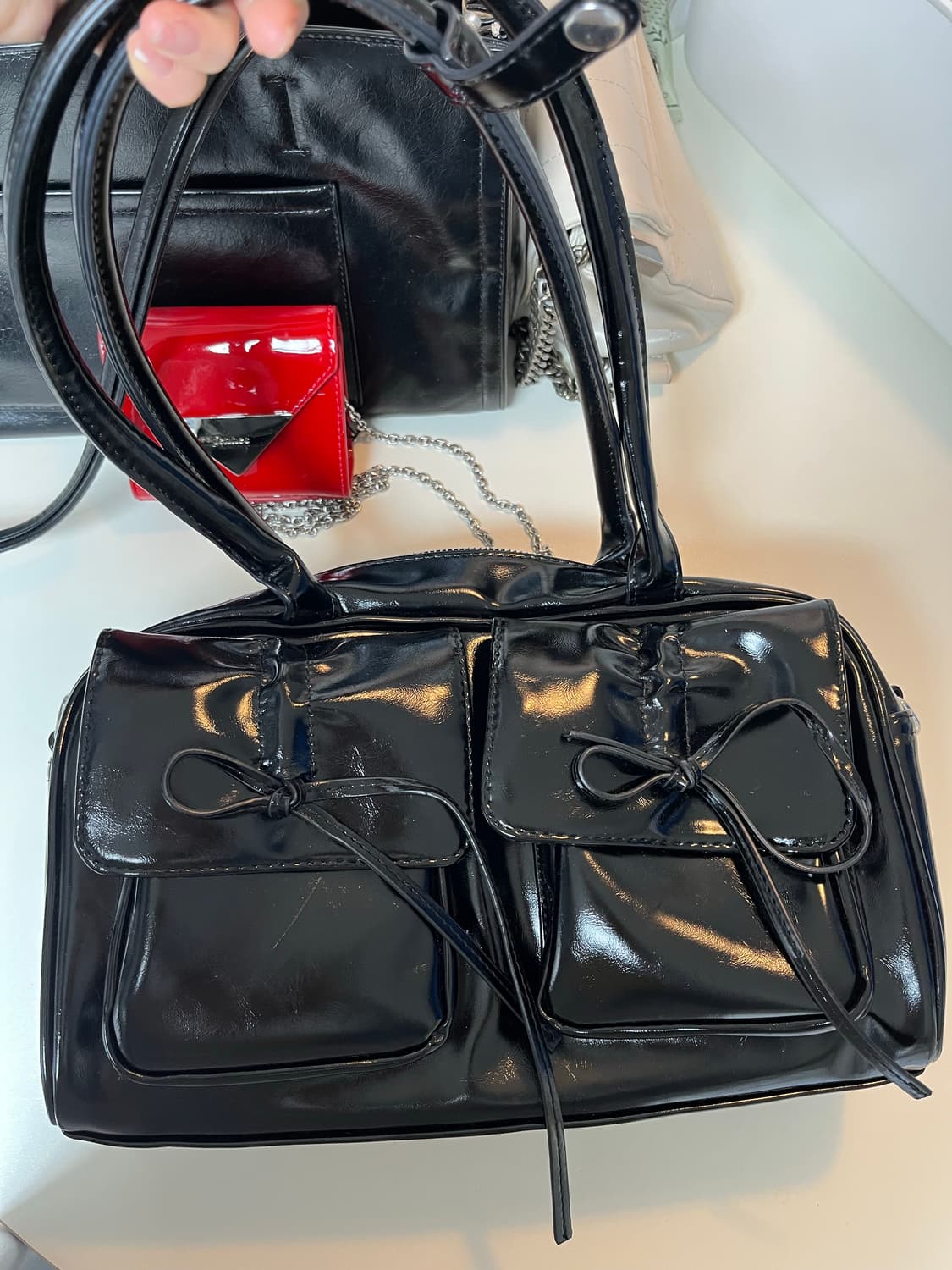 솔트앤초콜릿 마롱 포켓백 블랙 상품이미지1