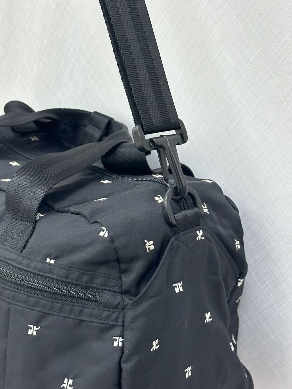 courreges / 꾸레쥬 블랙 로고 보스턴백  상품이미지5