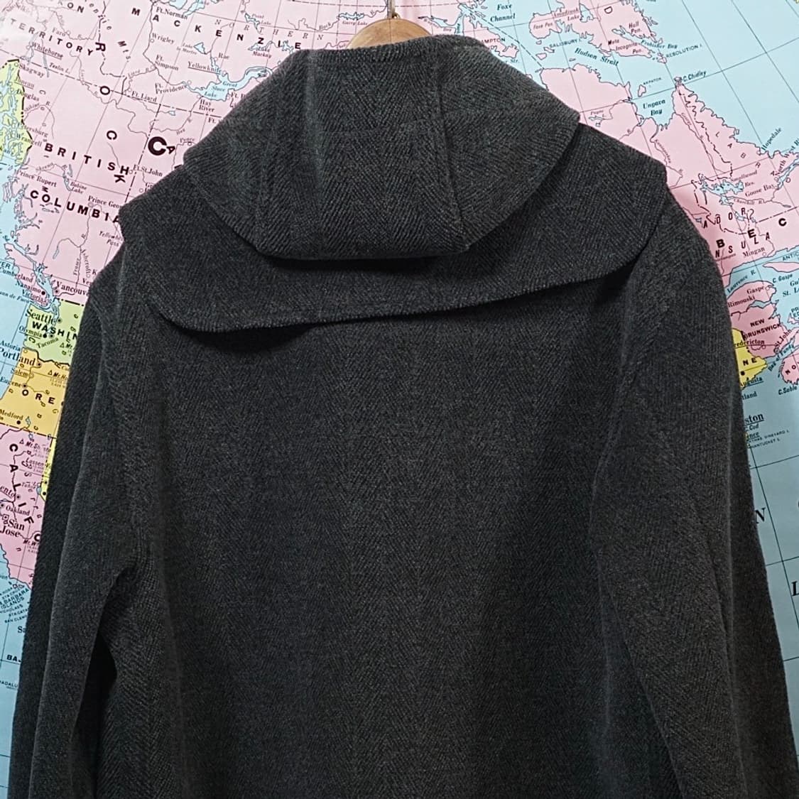 Brompton 런던 헤링본 더플코트 상품이미지4