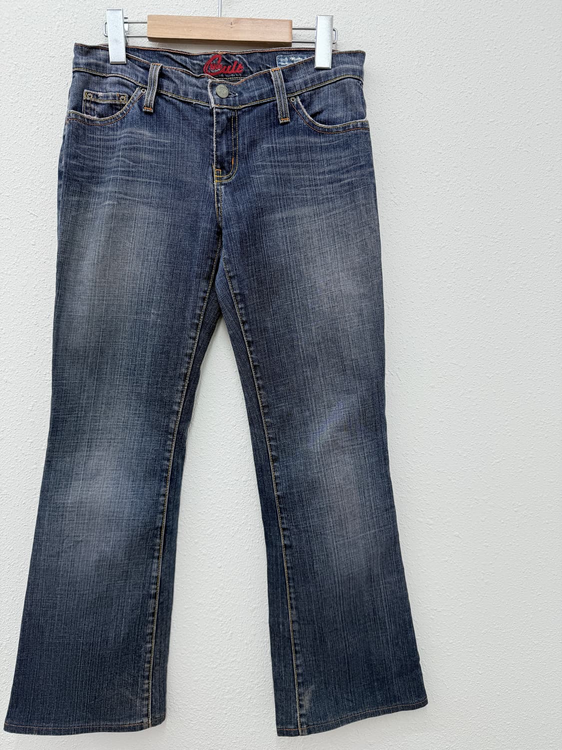 빈티지 Blue Cult 로우라이즈 데님 부츠컷 팬츠 상품이미지2